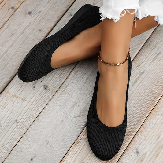 🔥Letzter Tag 50% Rabatt - Atmungsaktive Slip-On-Freizeitschuhe für Damen mit Fußgewölbestütze und rutschfester Sohle