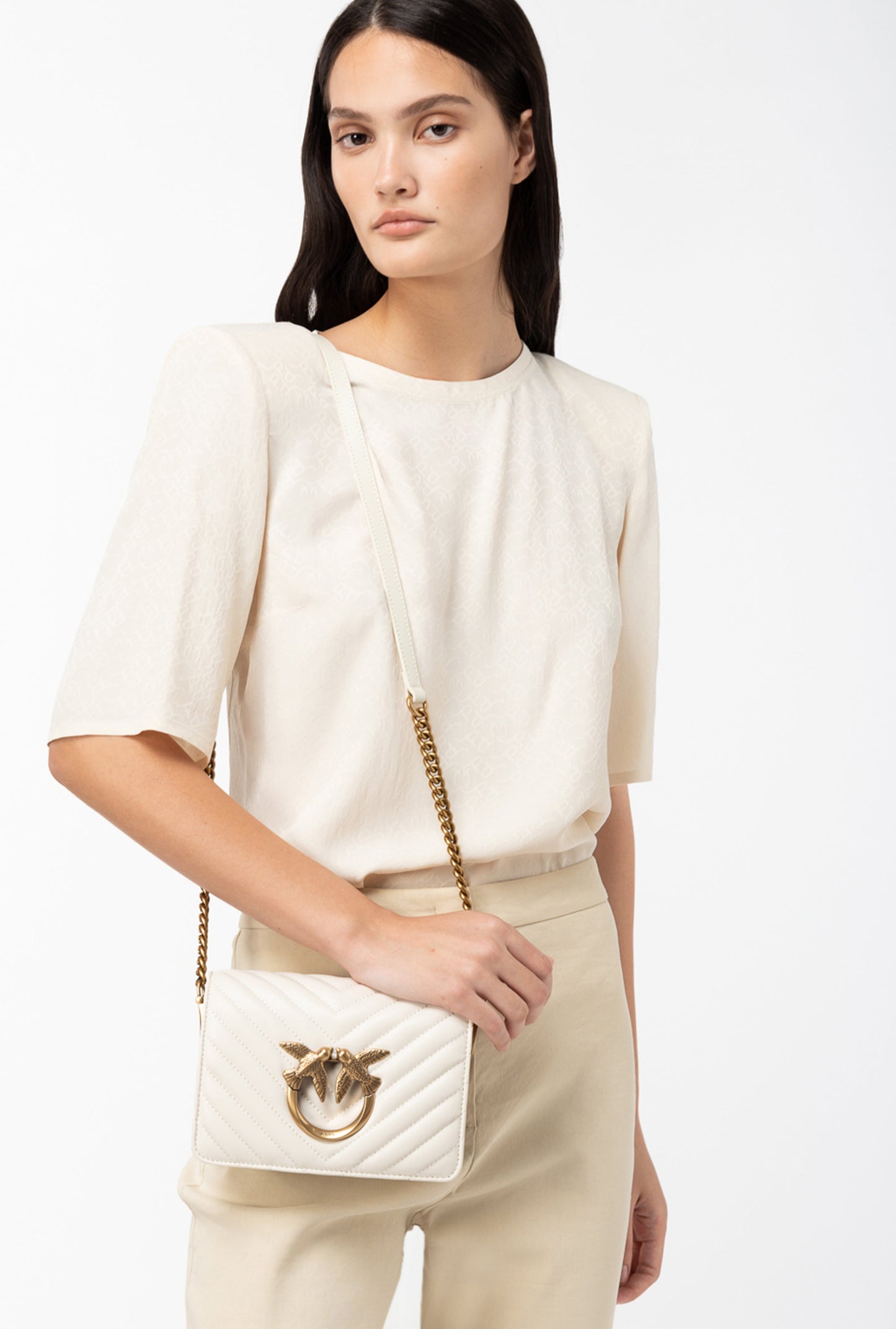 Small shoulder bag Love Bag Click Chevron