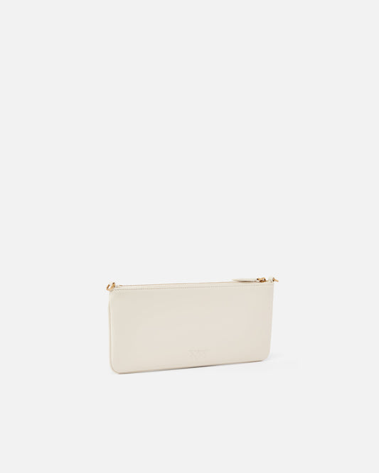 Horizontal Flat Bag in leather