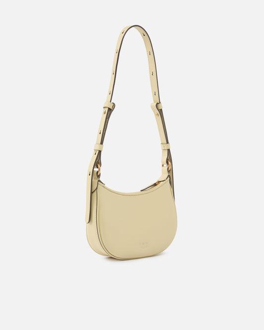 Half Moon baby leather shoulder bag