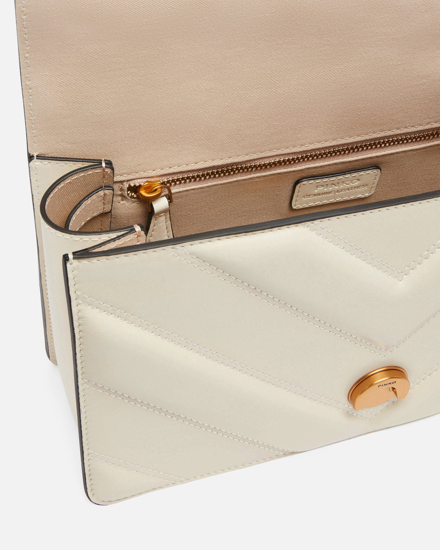 Medium Love Bag One Light chevron nappa leather crossbody bag
