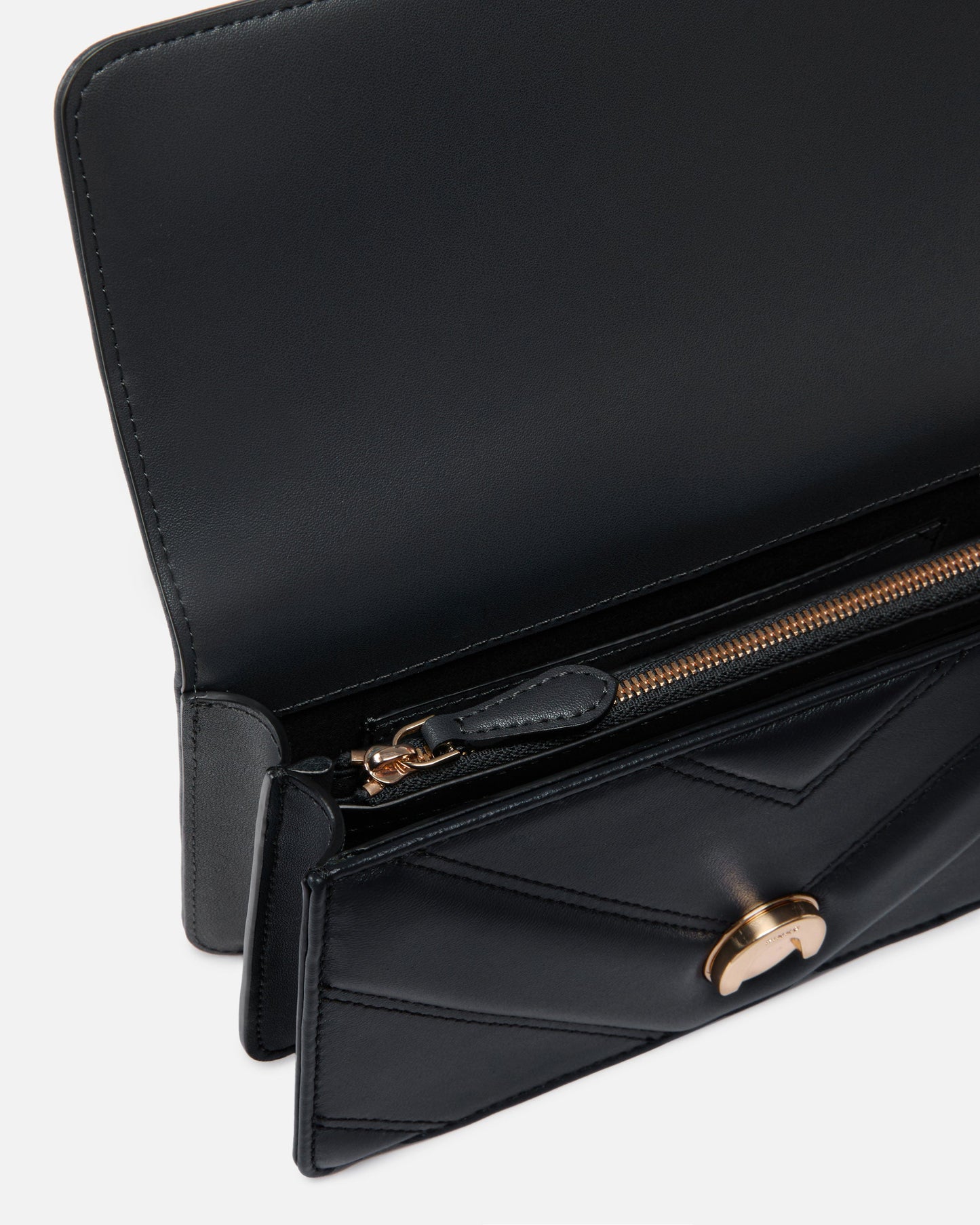 Mini Love Bag One shoulder bag in chevron leather and nappa with triple chain