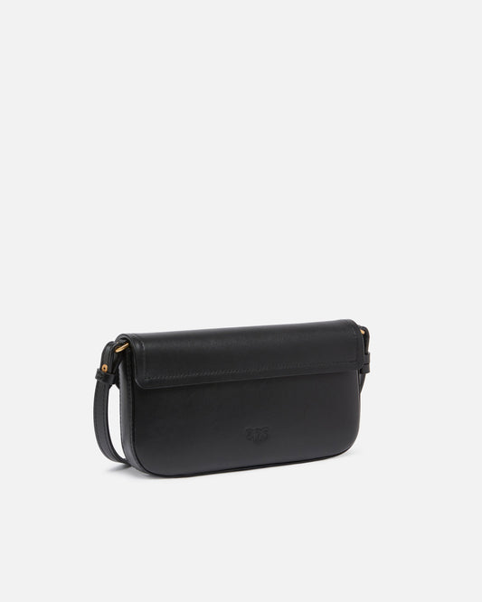 Saddle Flat medium shoulder bag in leather