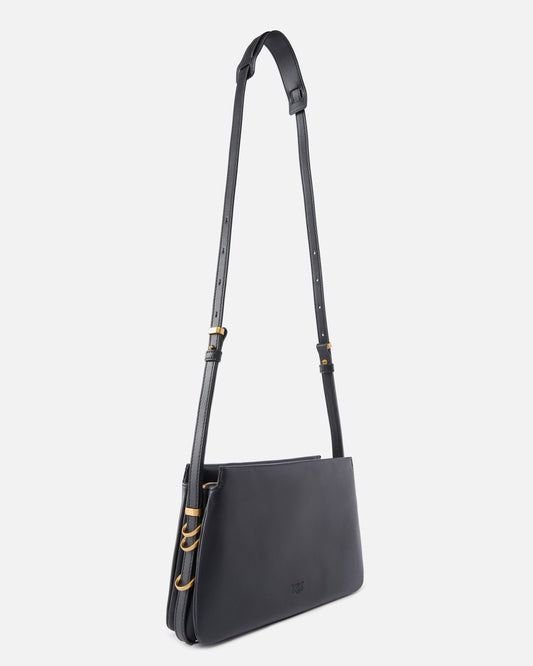 Mini One, Two, Three Bag in leather with shoulder strap