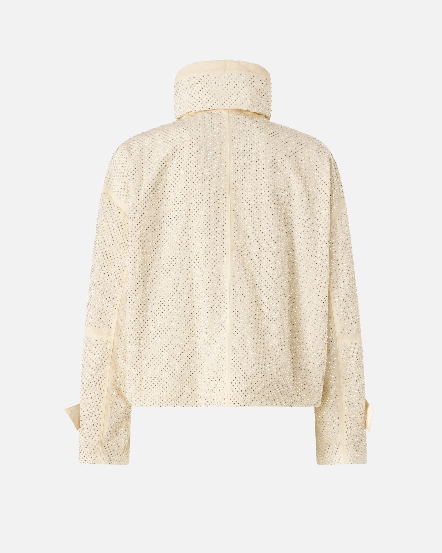 Blouson jacket with all-over micro studs