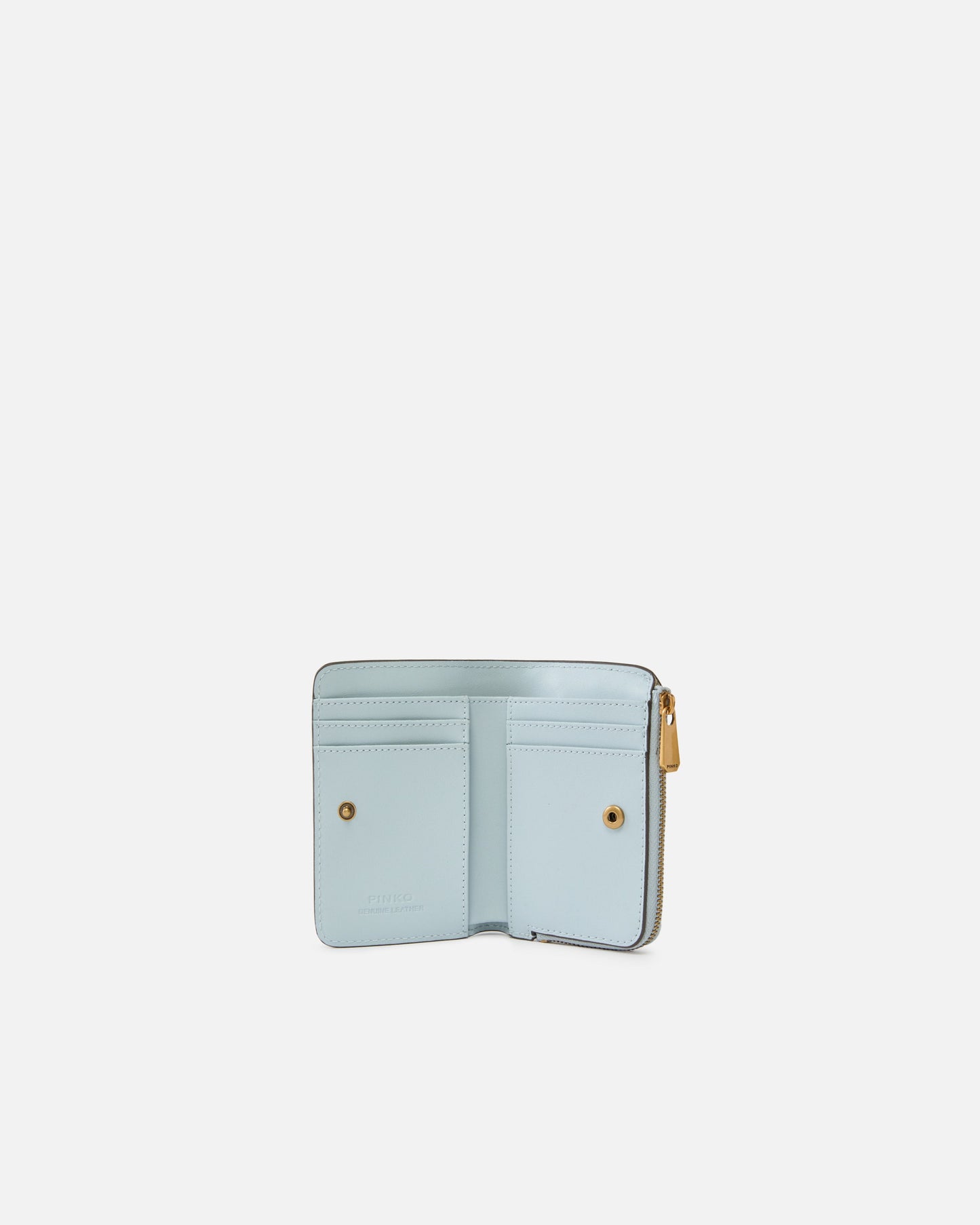 Mini wallet in leather with Love Birds