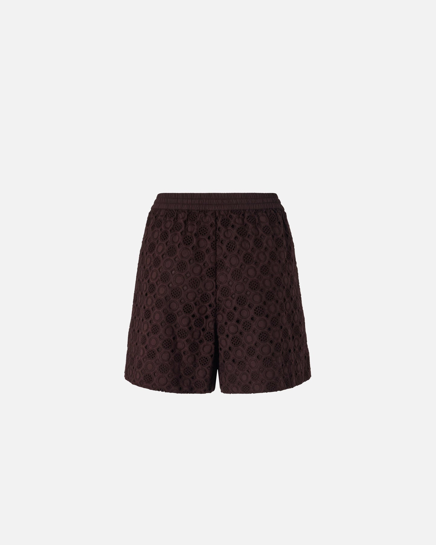 Shorts with openwork motif