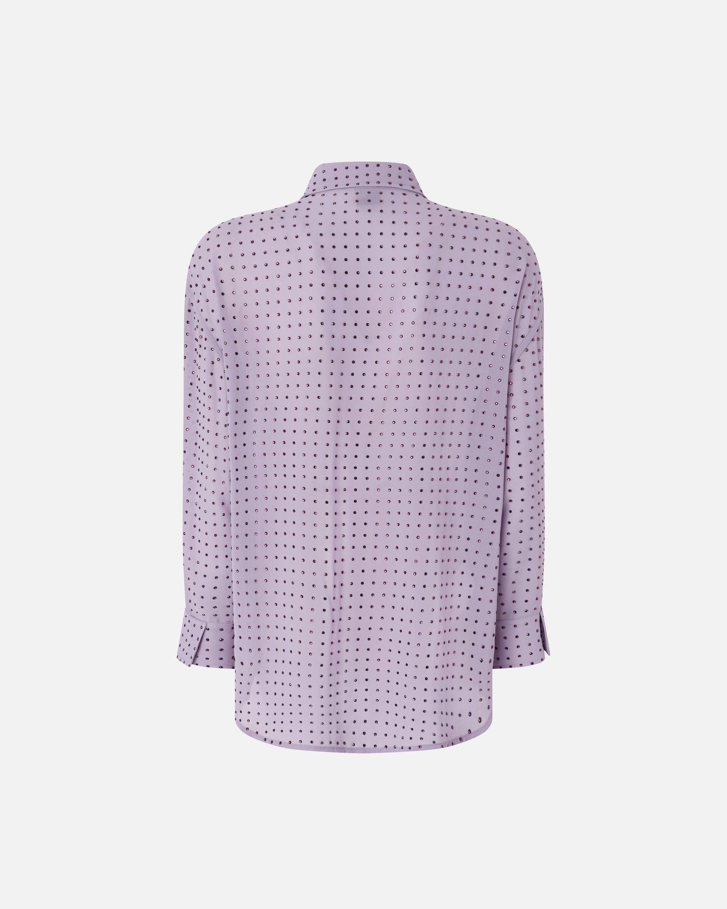Rhinestoned georgette shirt