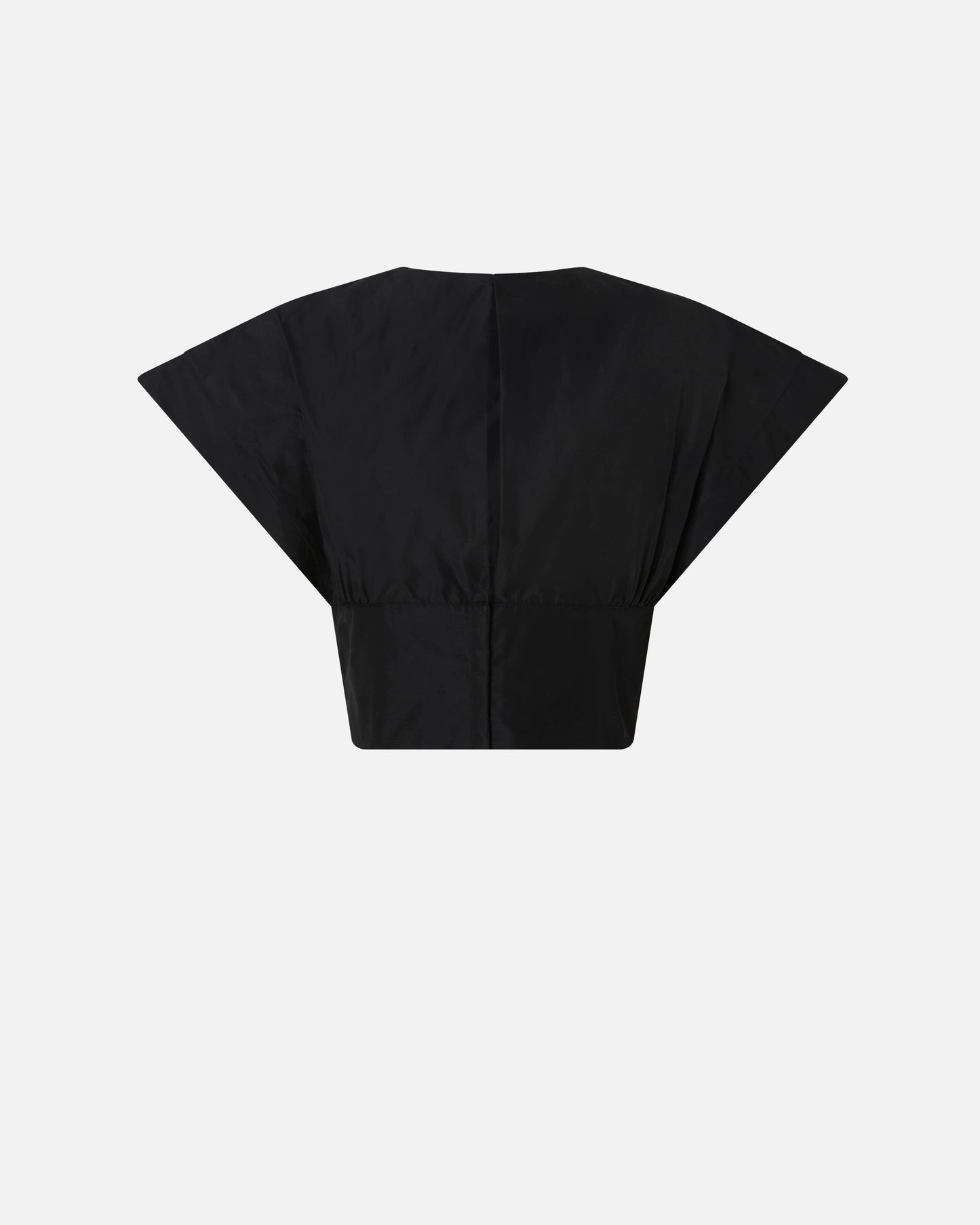 Crop top with wide sleeves