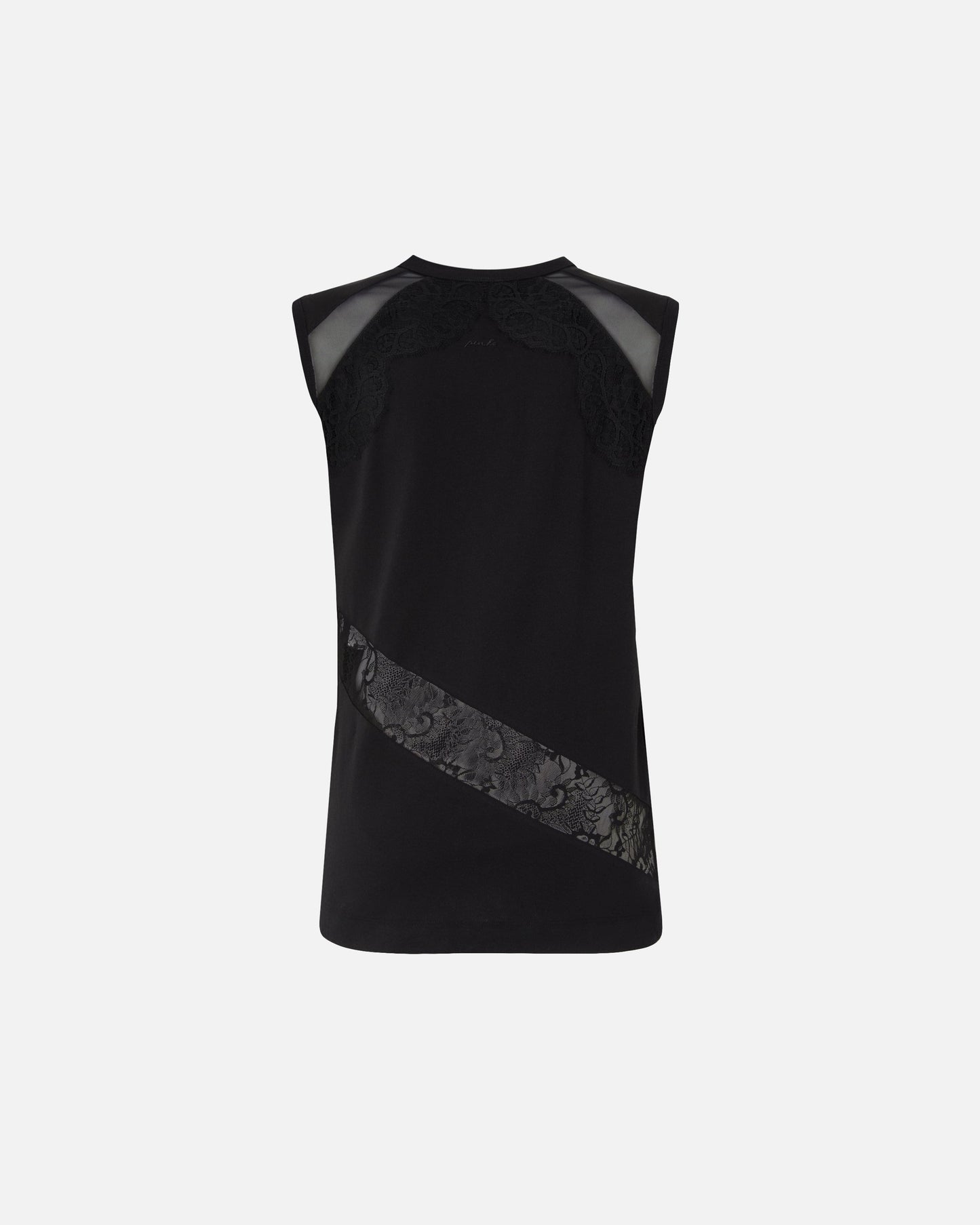 Sleeveless top with lace details