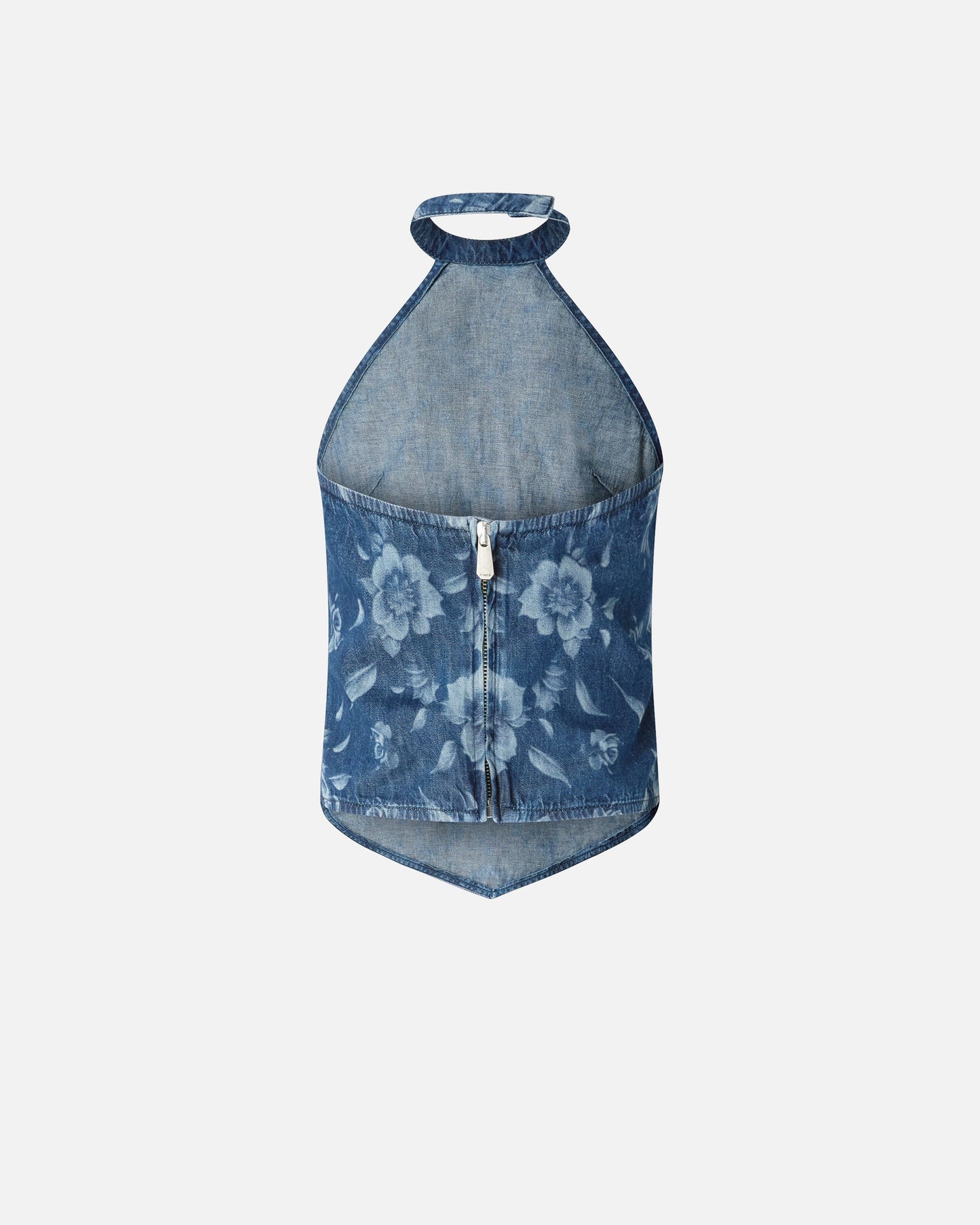 Floral denim top