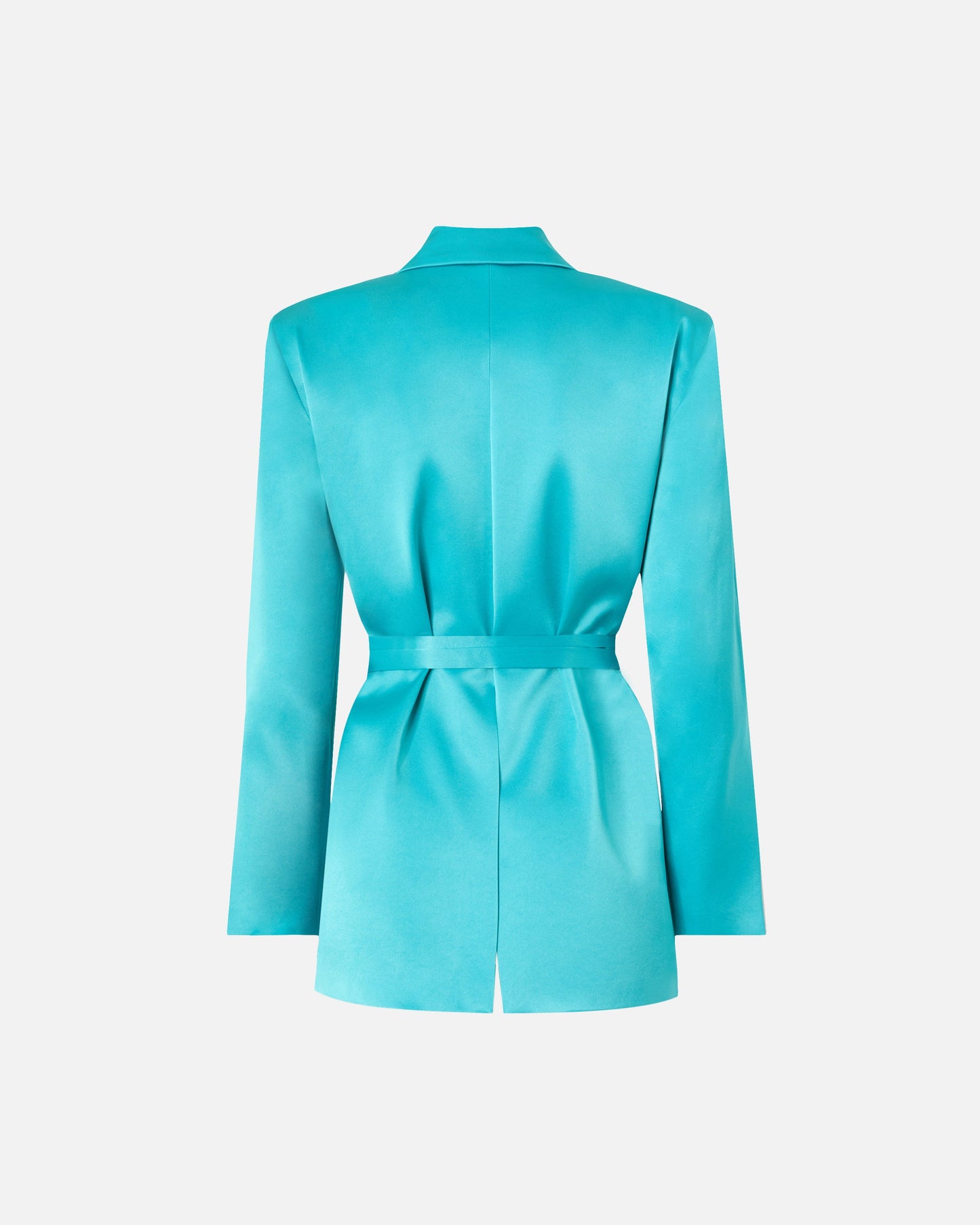 Satin jacket with belt