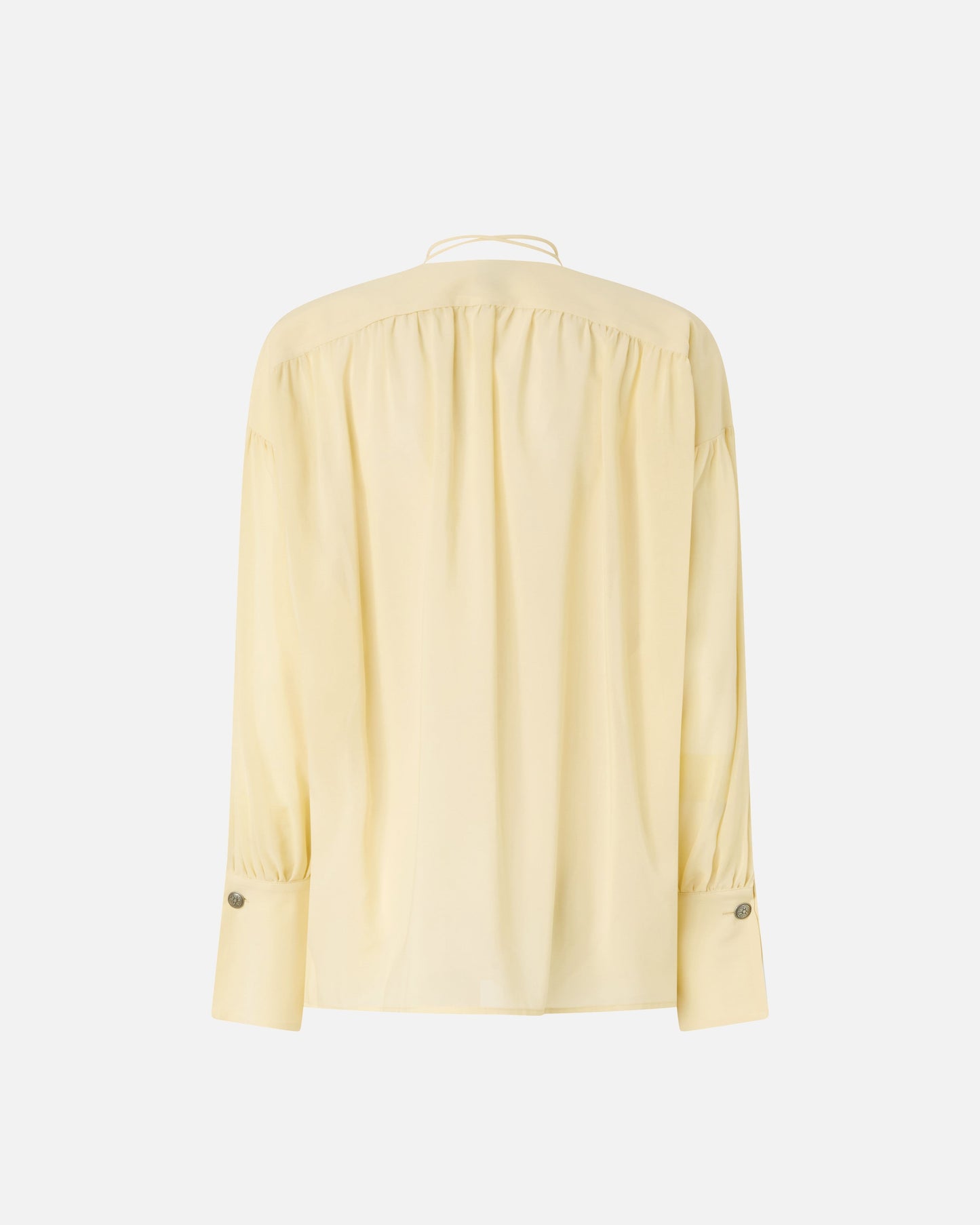 V-neck blouse with gathering
