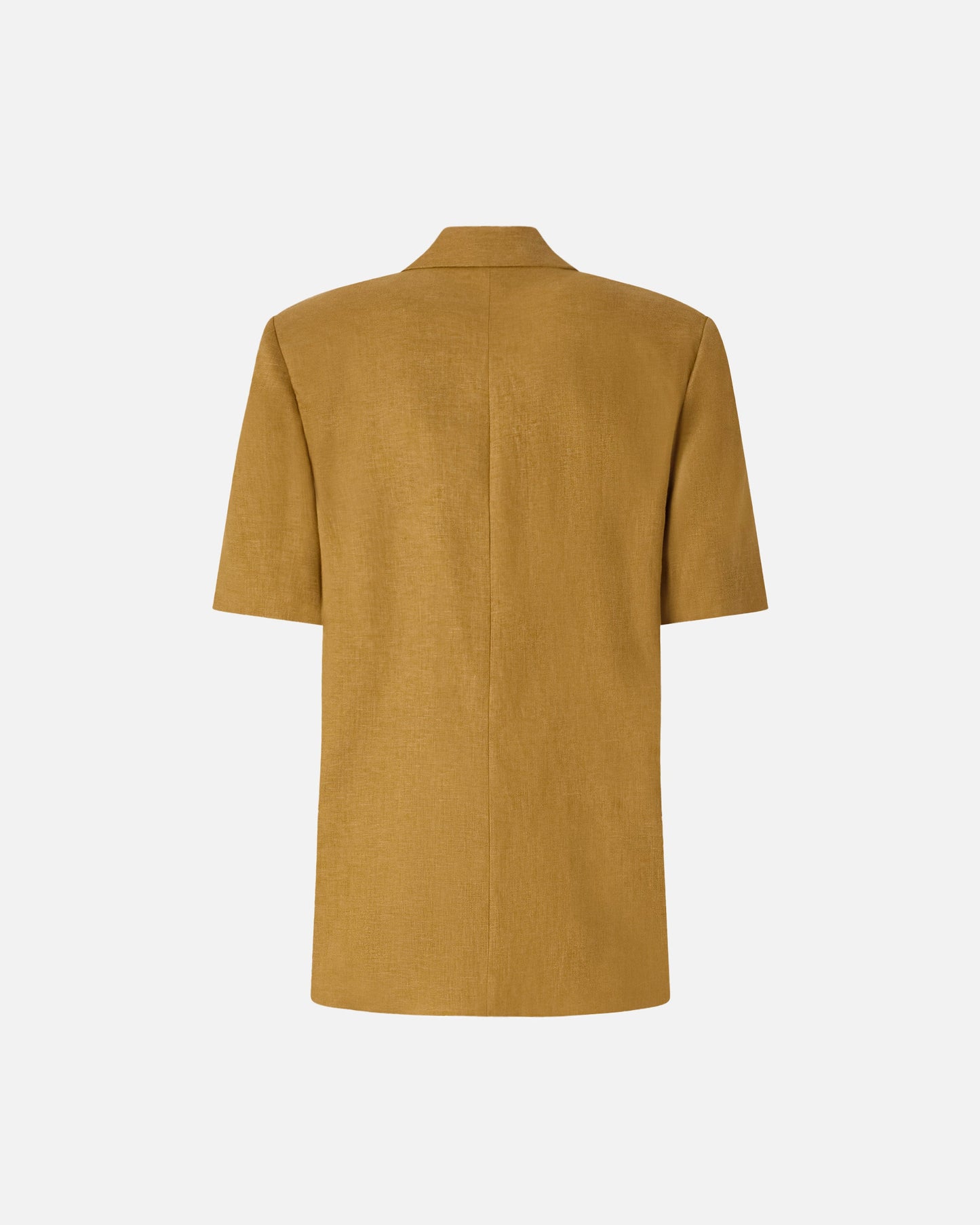 Short-sleeved linen jacket