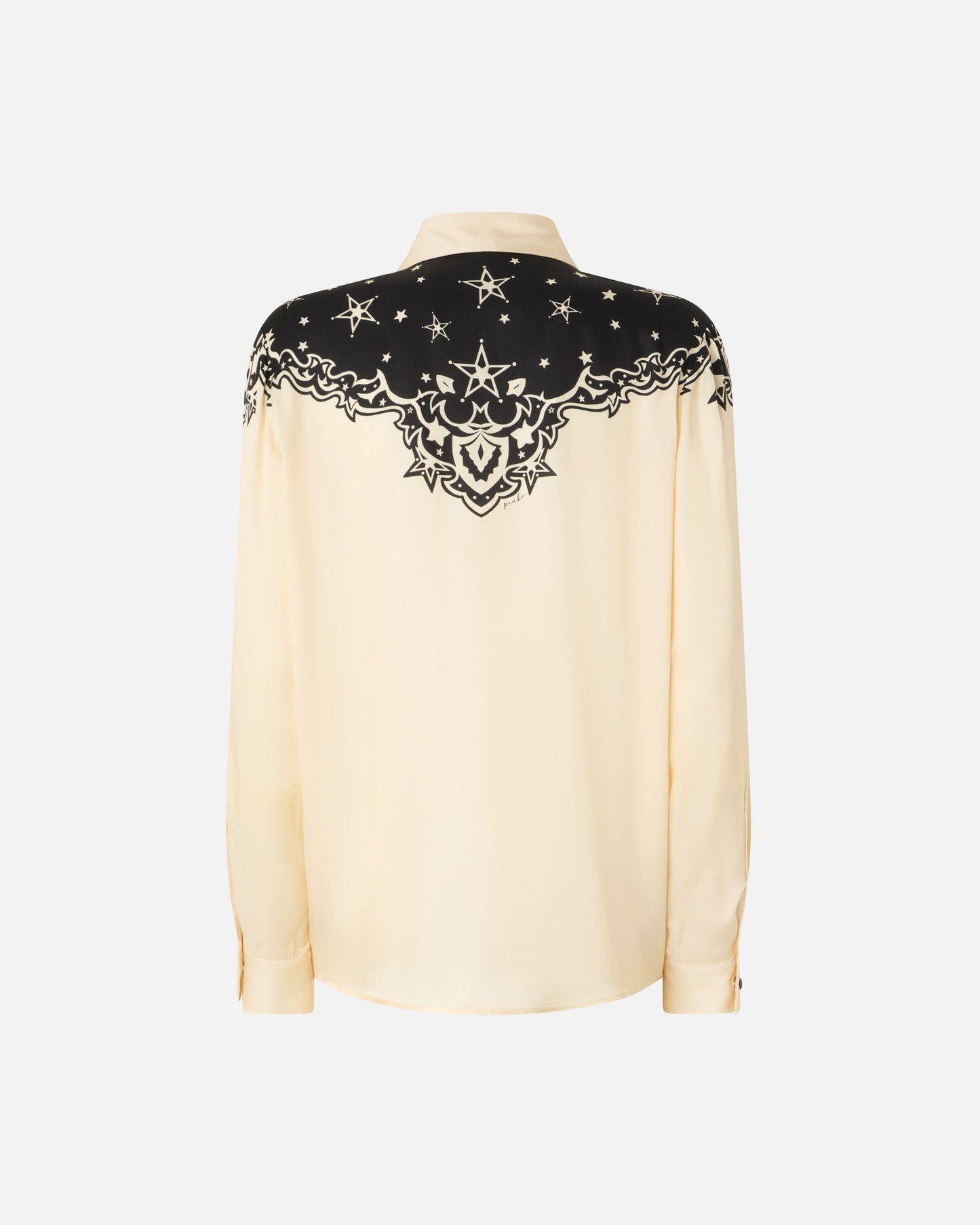 Shirt with placed star print