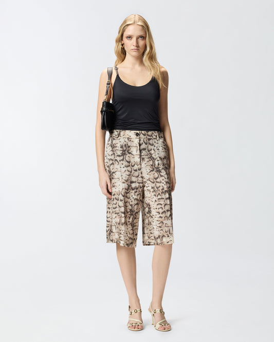 Bodysuit with crossed shoulder straps