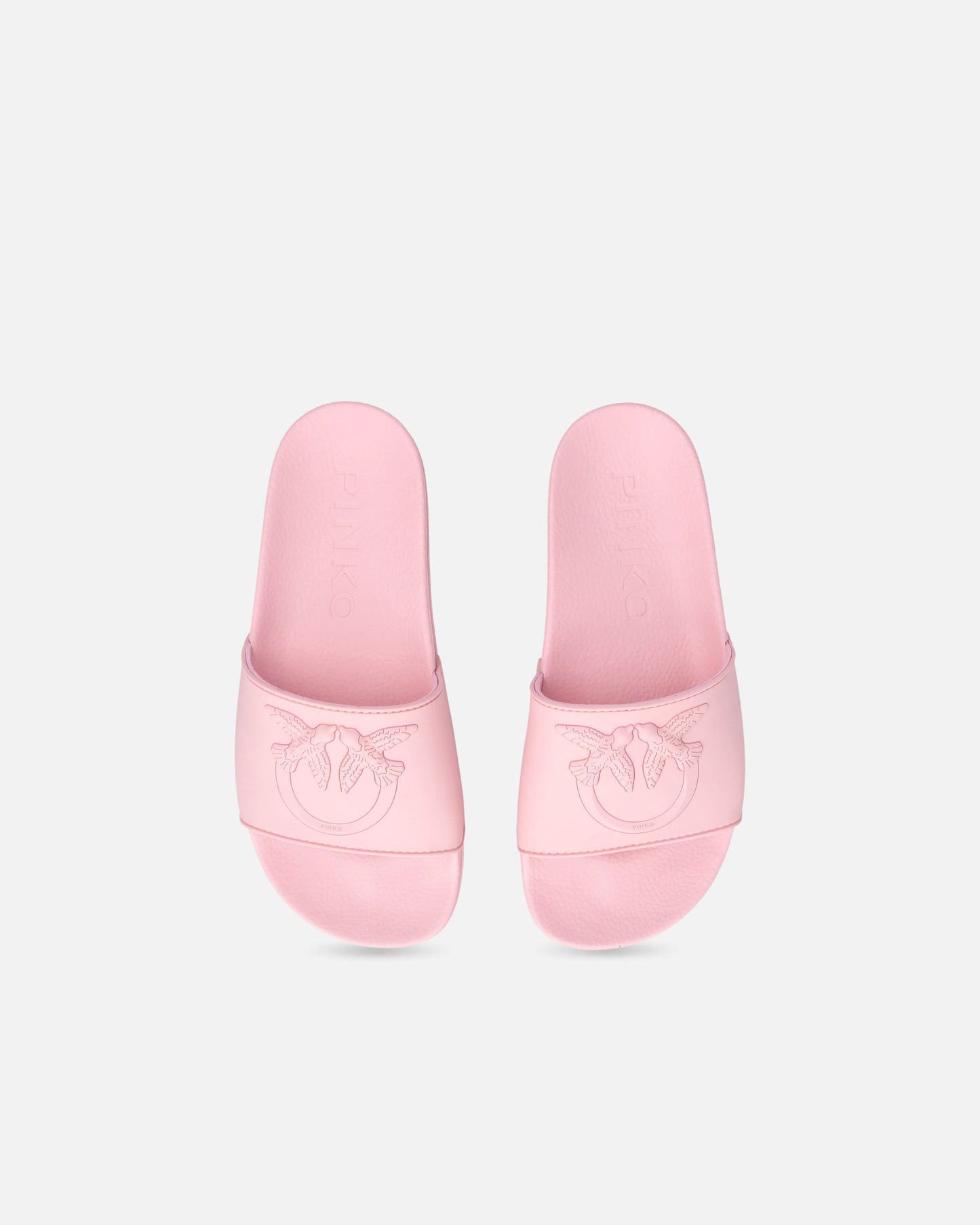 Rubber slip-on sandals with Love Birds maxi logo