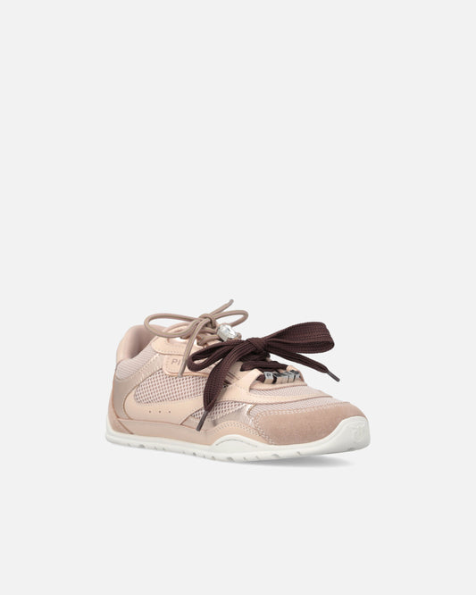 Sneakers with double laces and jewel details
