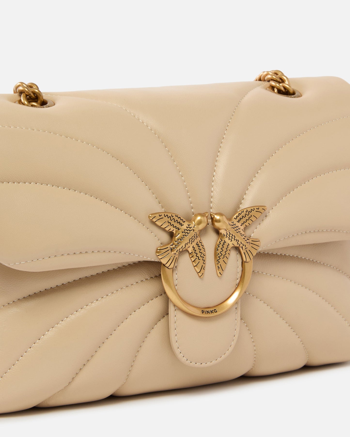 Love Bag Puff large butterfly quilt crossbody bag