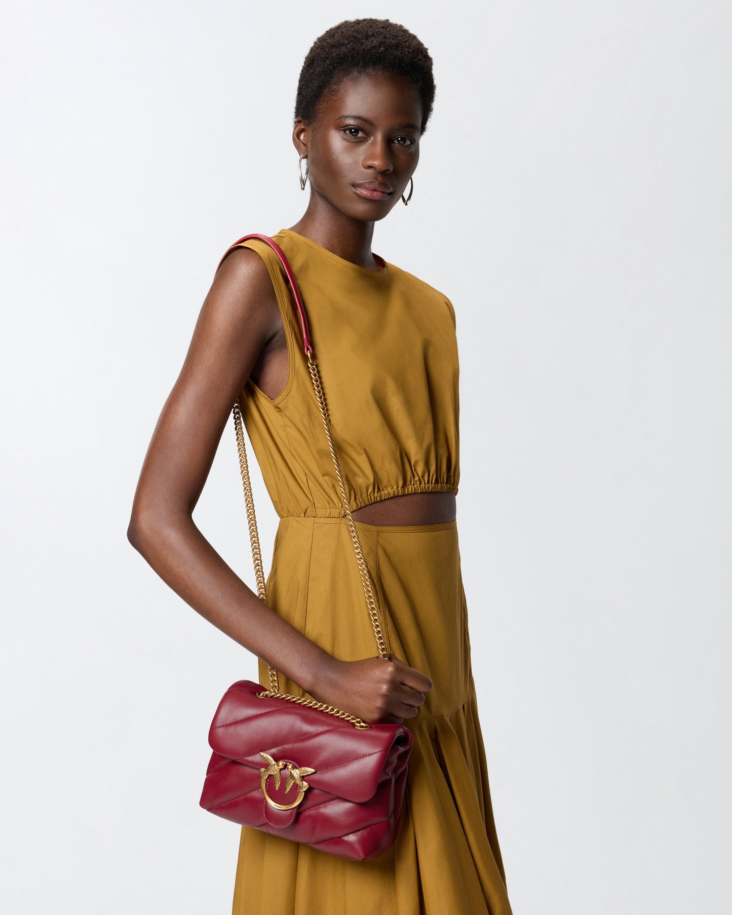 Small shoulder bag Love Bag Puff Maxi Quilt