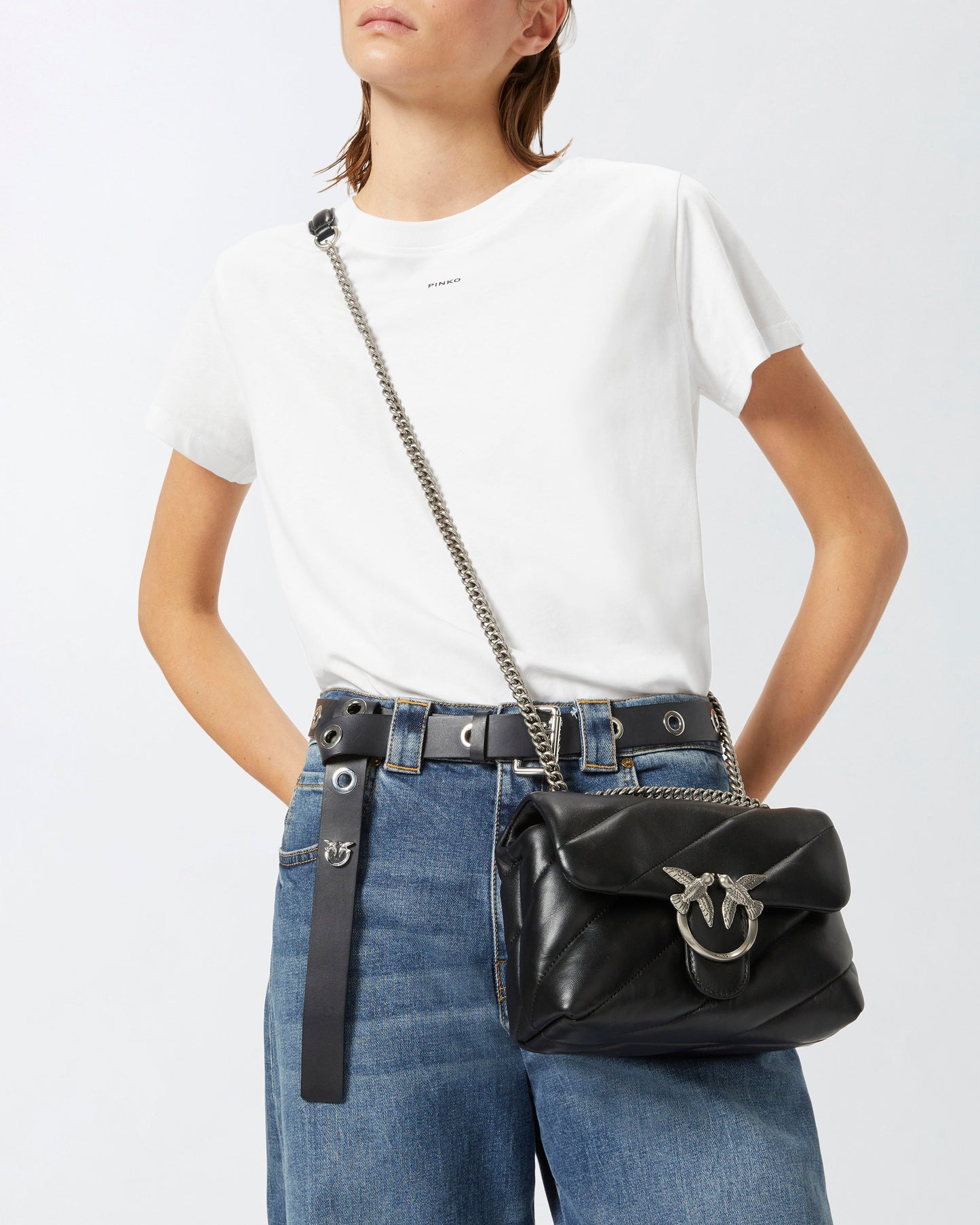 Small shoulder bag Love Bag Puff Maxi Quilt