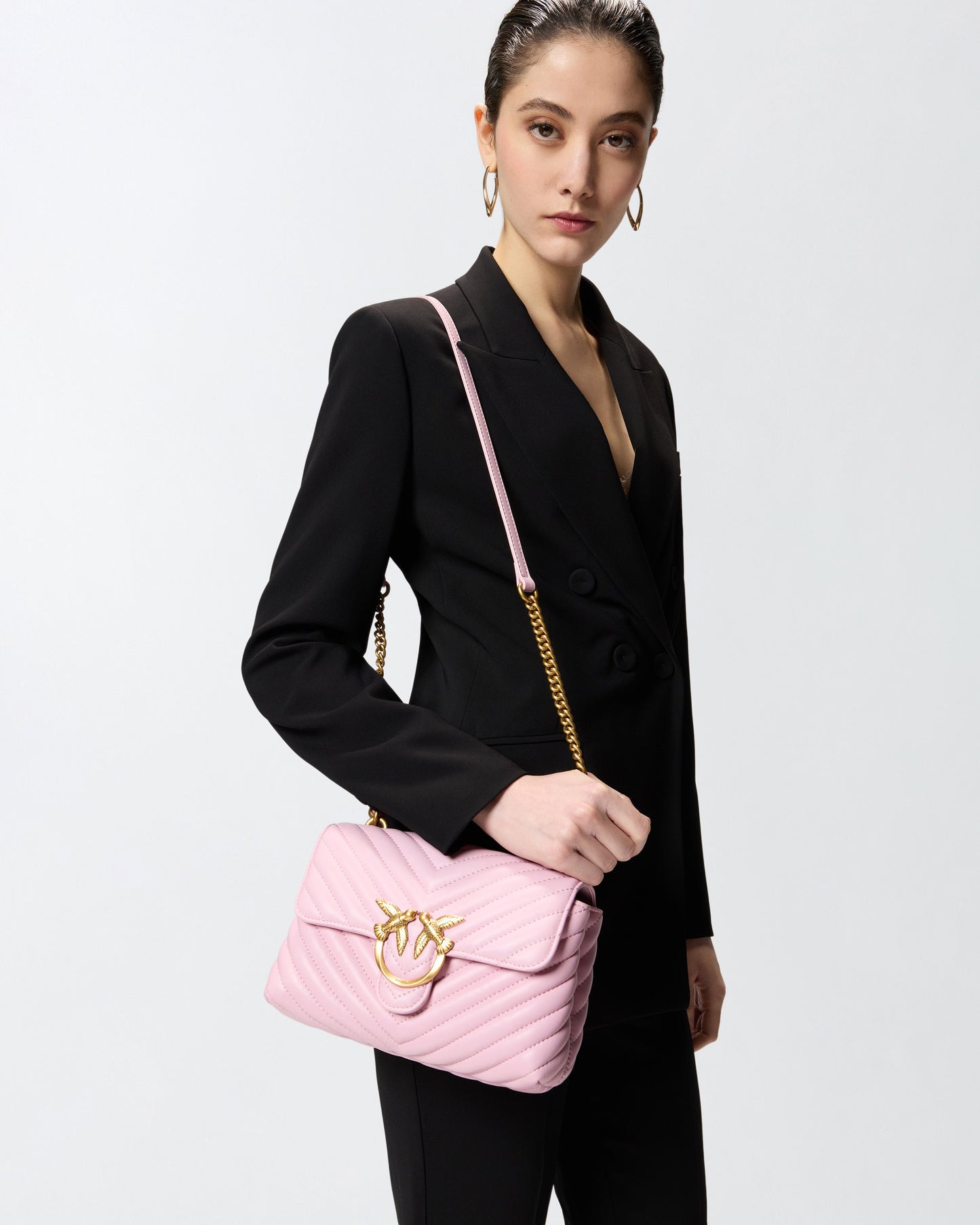 Mini handbag Lady Love Bag Puff Chevron