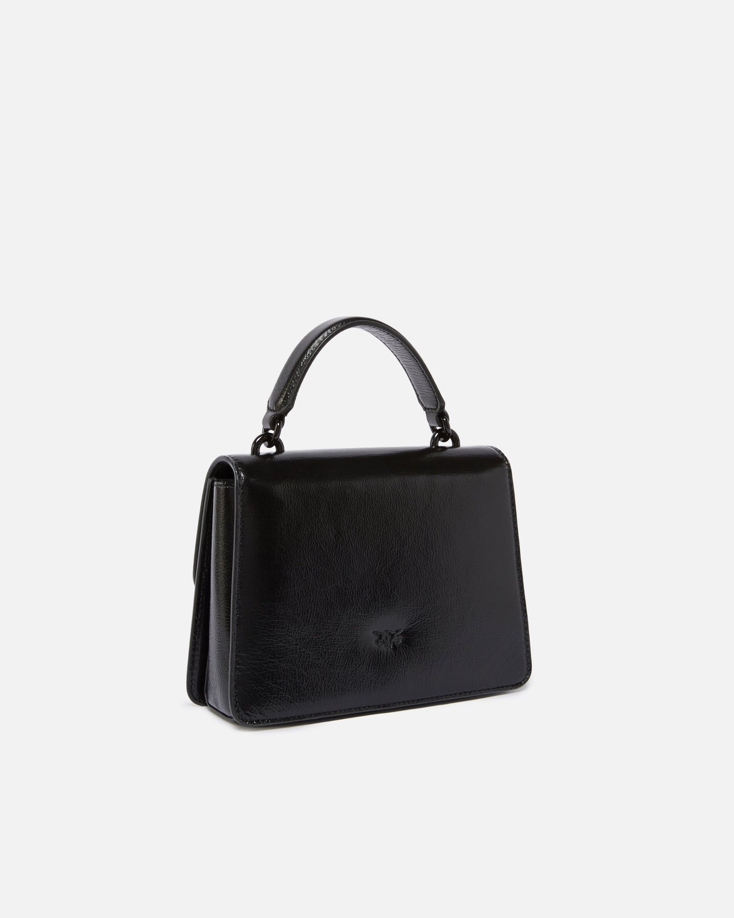 Mini Love Bag One Top Handle Light small handbag in shiny leather