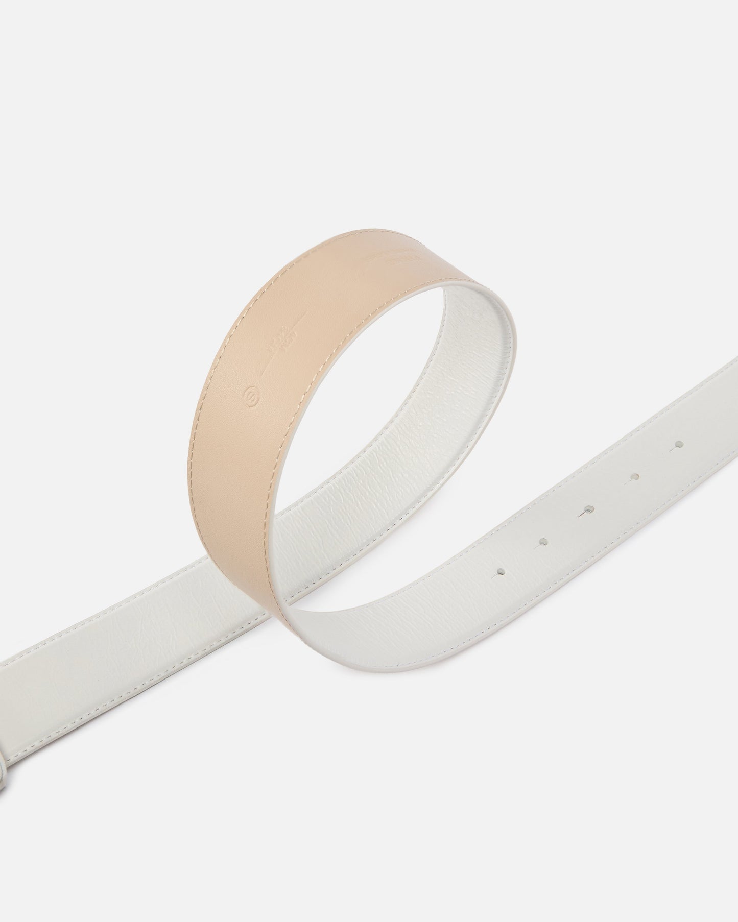 Leather belt with Love Birds buckle, 4 cm