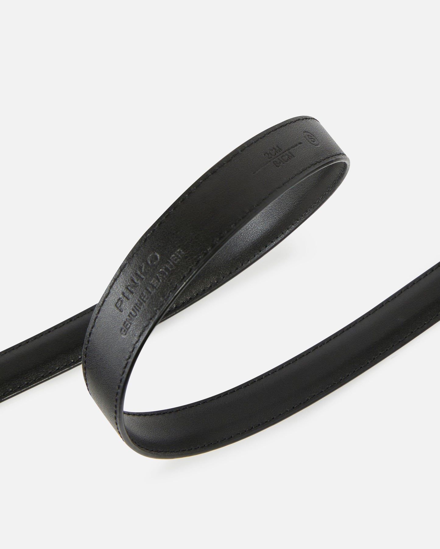 Love Birds thin leather belt 2cm