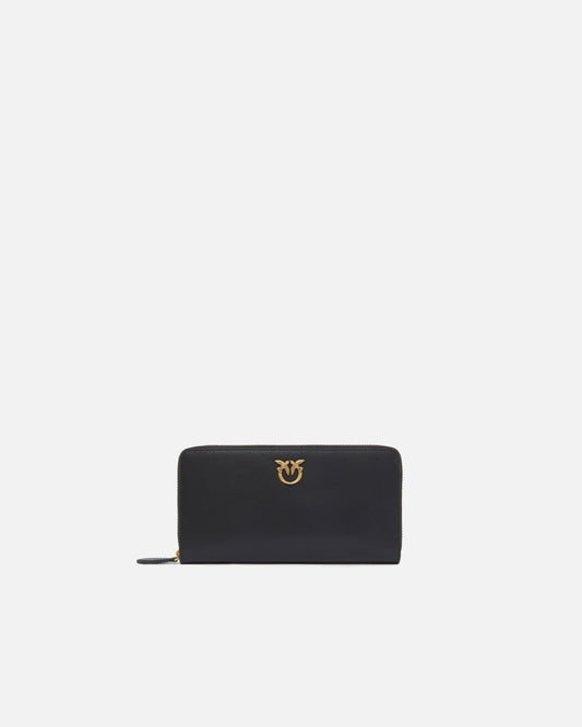 Zip-around leather purse