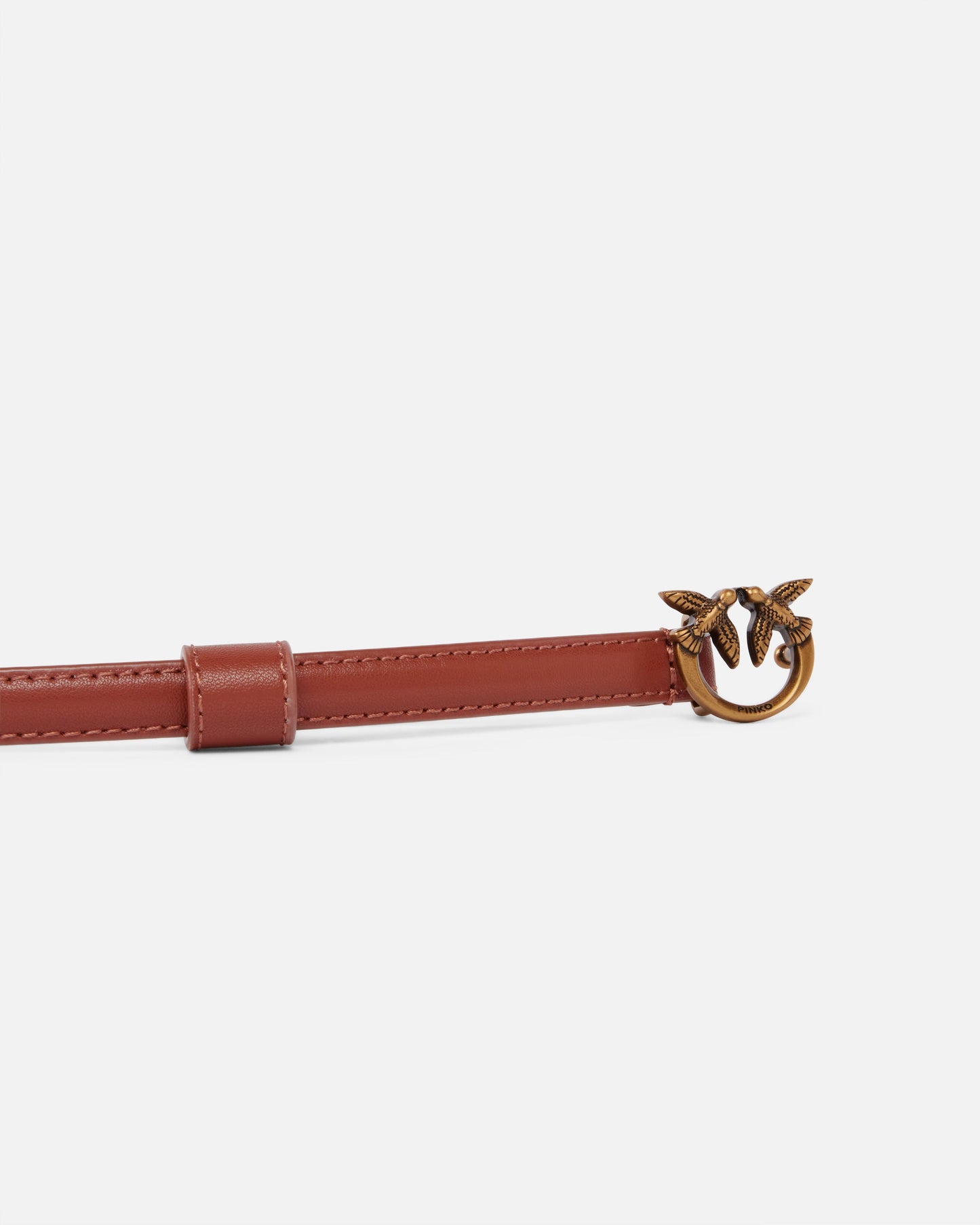 Thin belt with Love Birds buckle, 1cm