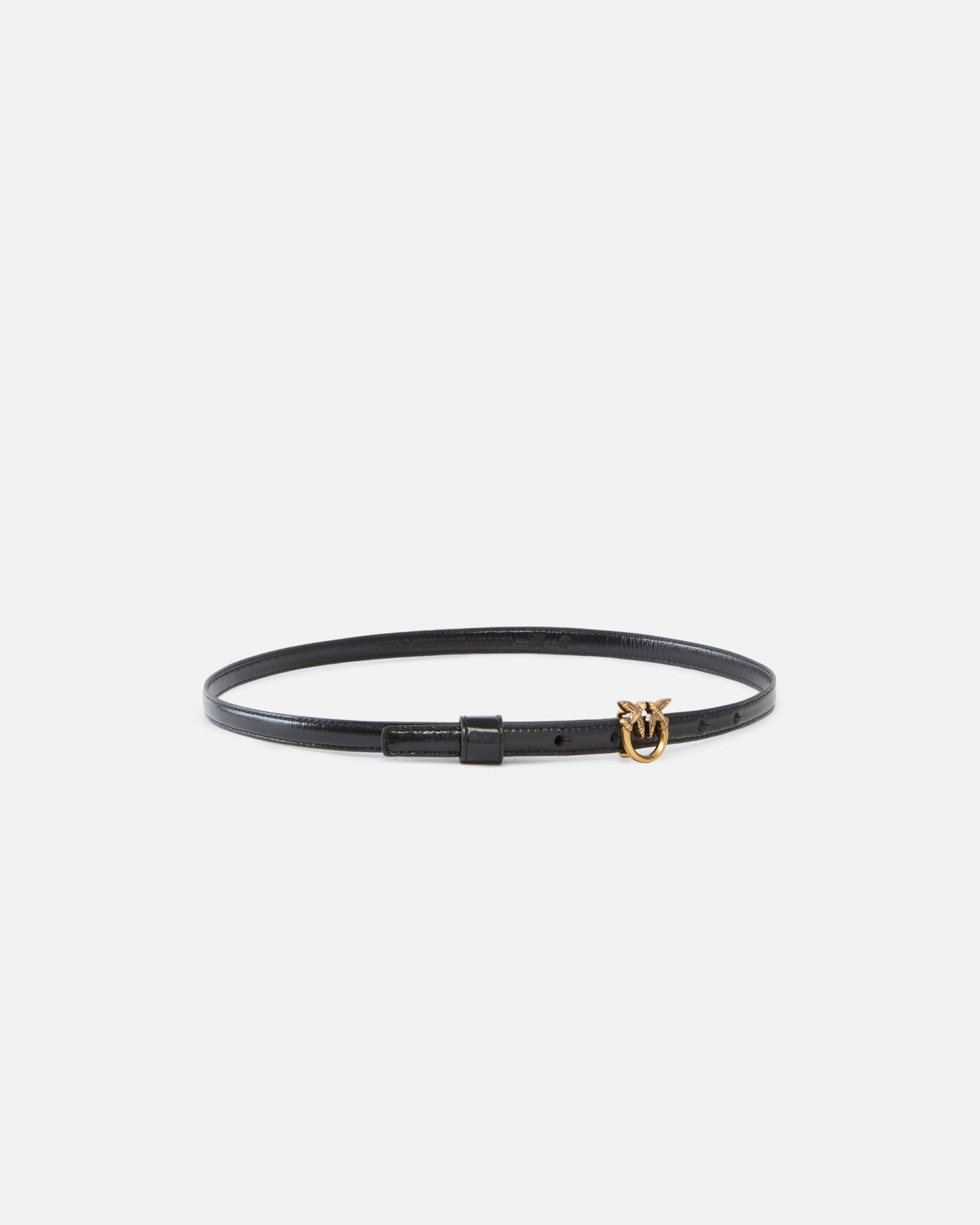 Thin belt with Love Birds buckle, 1 cm