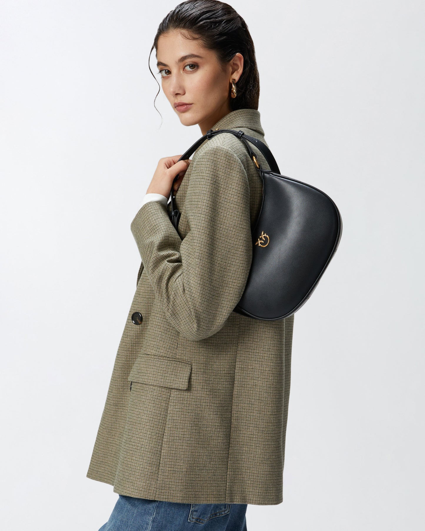 Small shoulder bag Love Bag Half Moon Simply