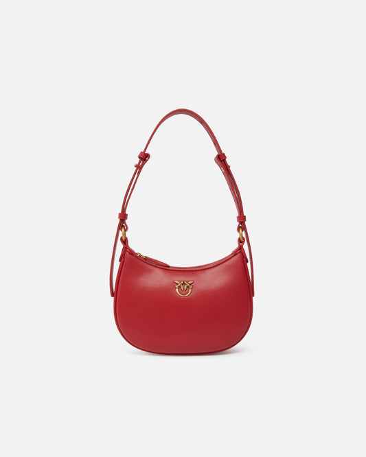 Half Moon baby leather shoulder bag