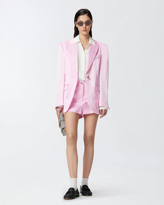 Shirt in silk-blend crepe de Chine