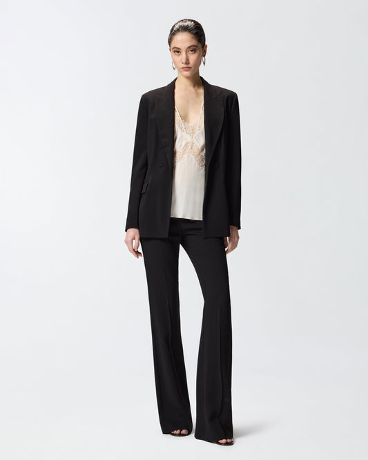 Fitted double-breasted jacket