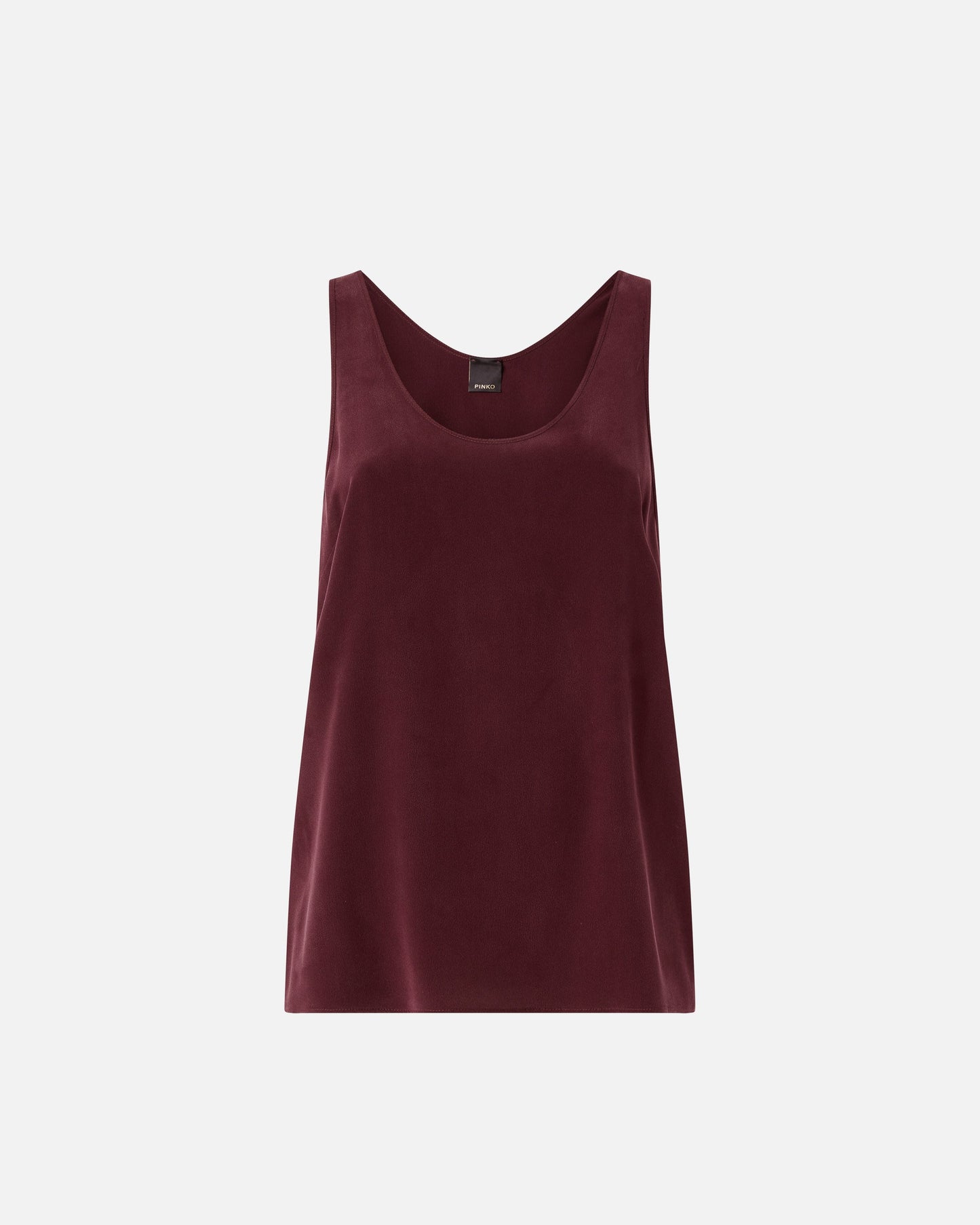 Vest top in sand wash silk
