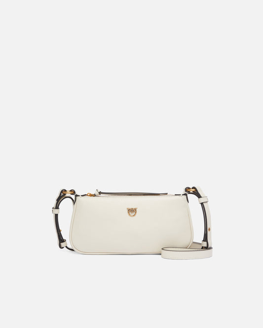 Leather Mini Half Moon crossbody bag