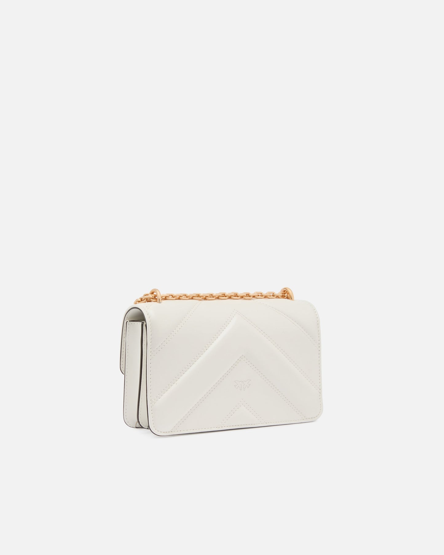 Mini Love Bag One shoulder bag in chevron leather and nappa with triple chain