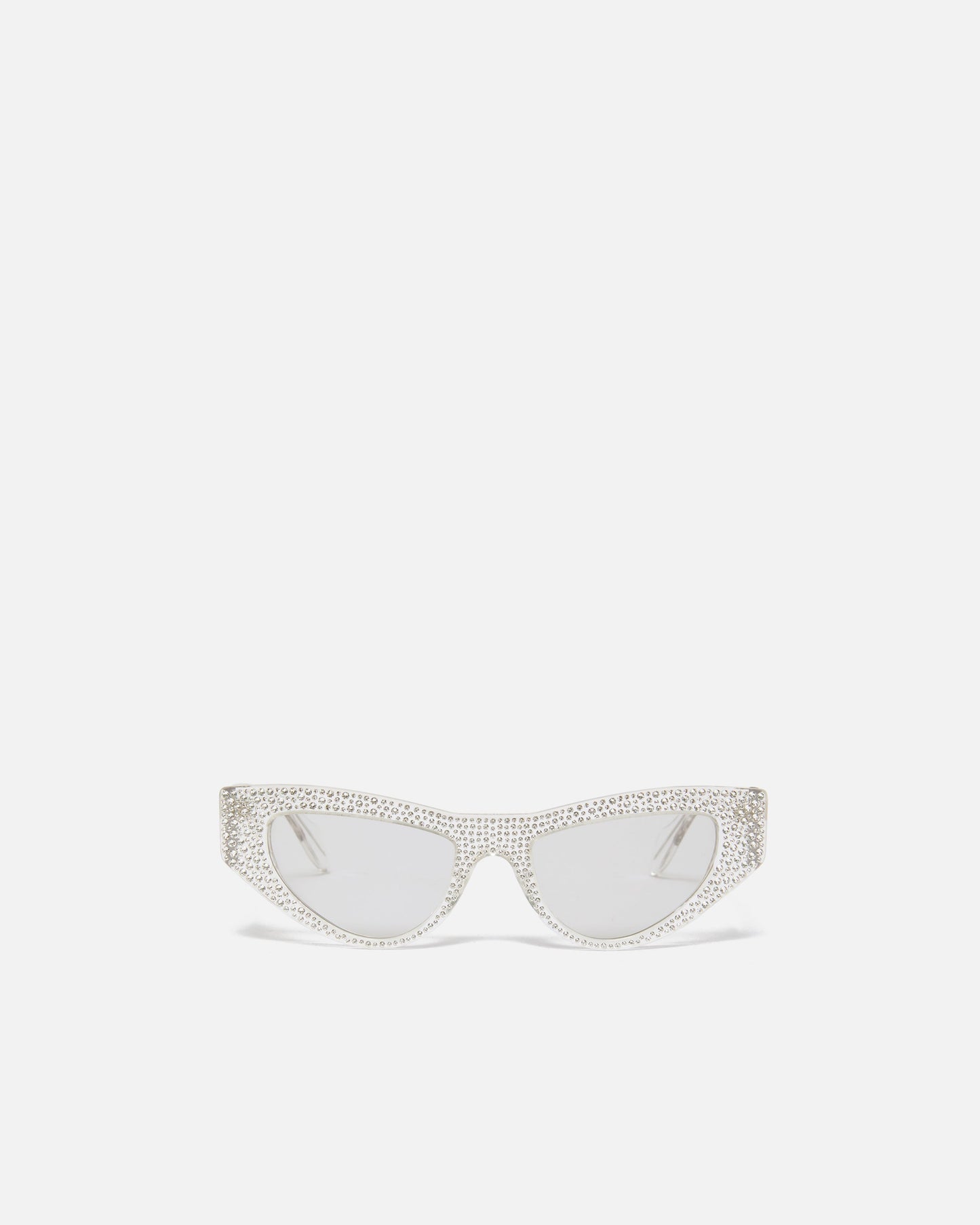 Cat-eye sunglasses with rhinestones
