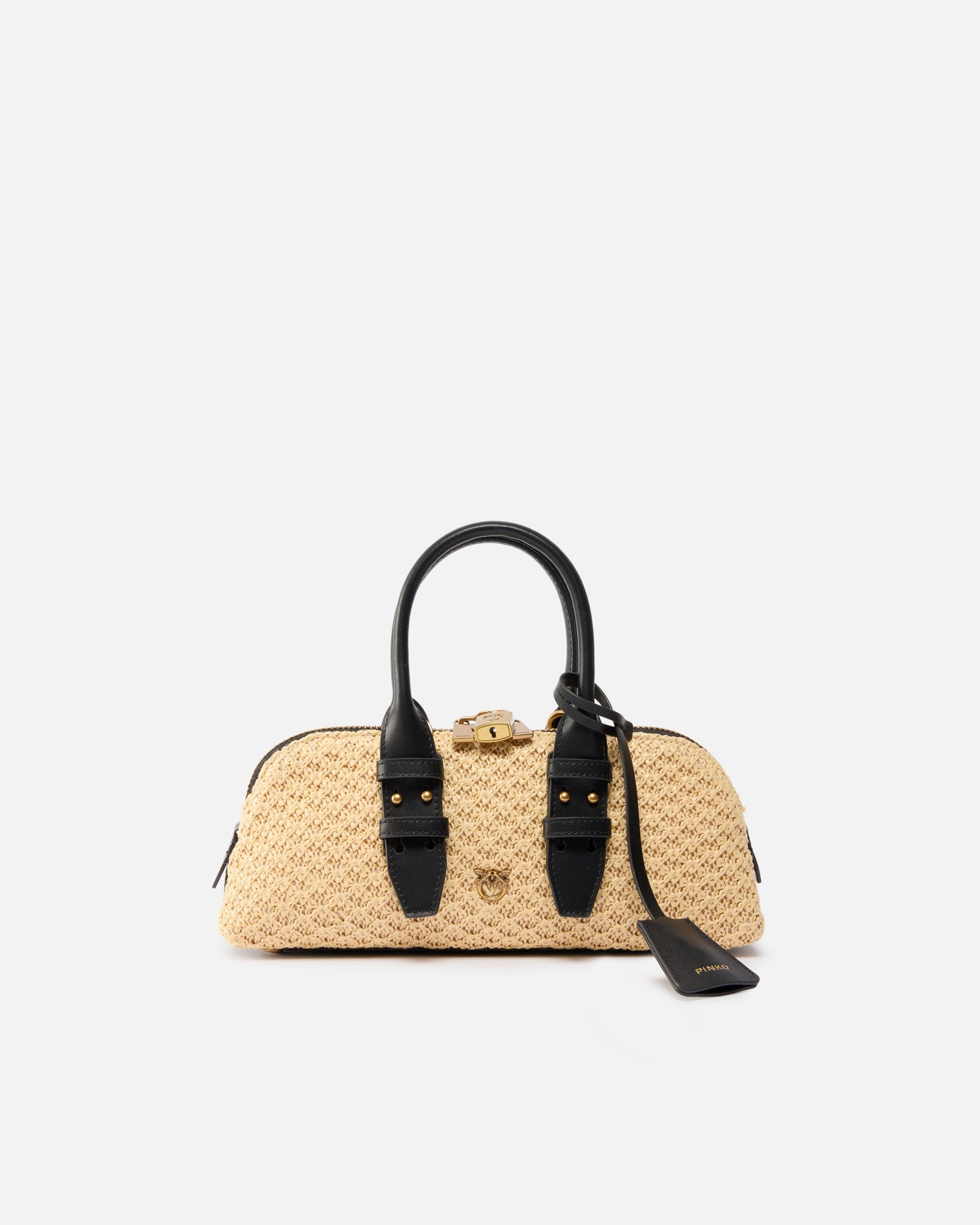 Escape Bag Horizontal small raffia handbag