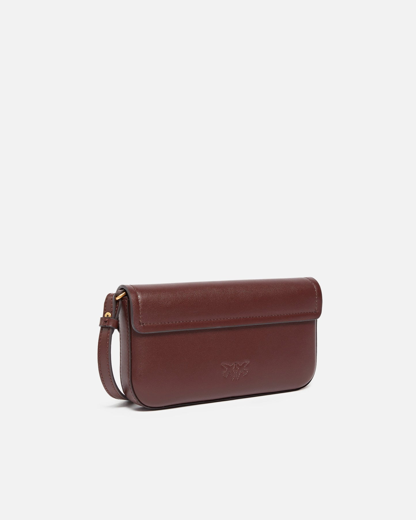 Saddle Flat medium shoulder bag in leather