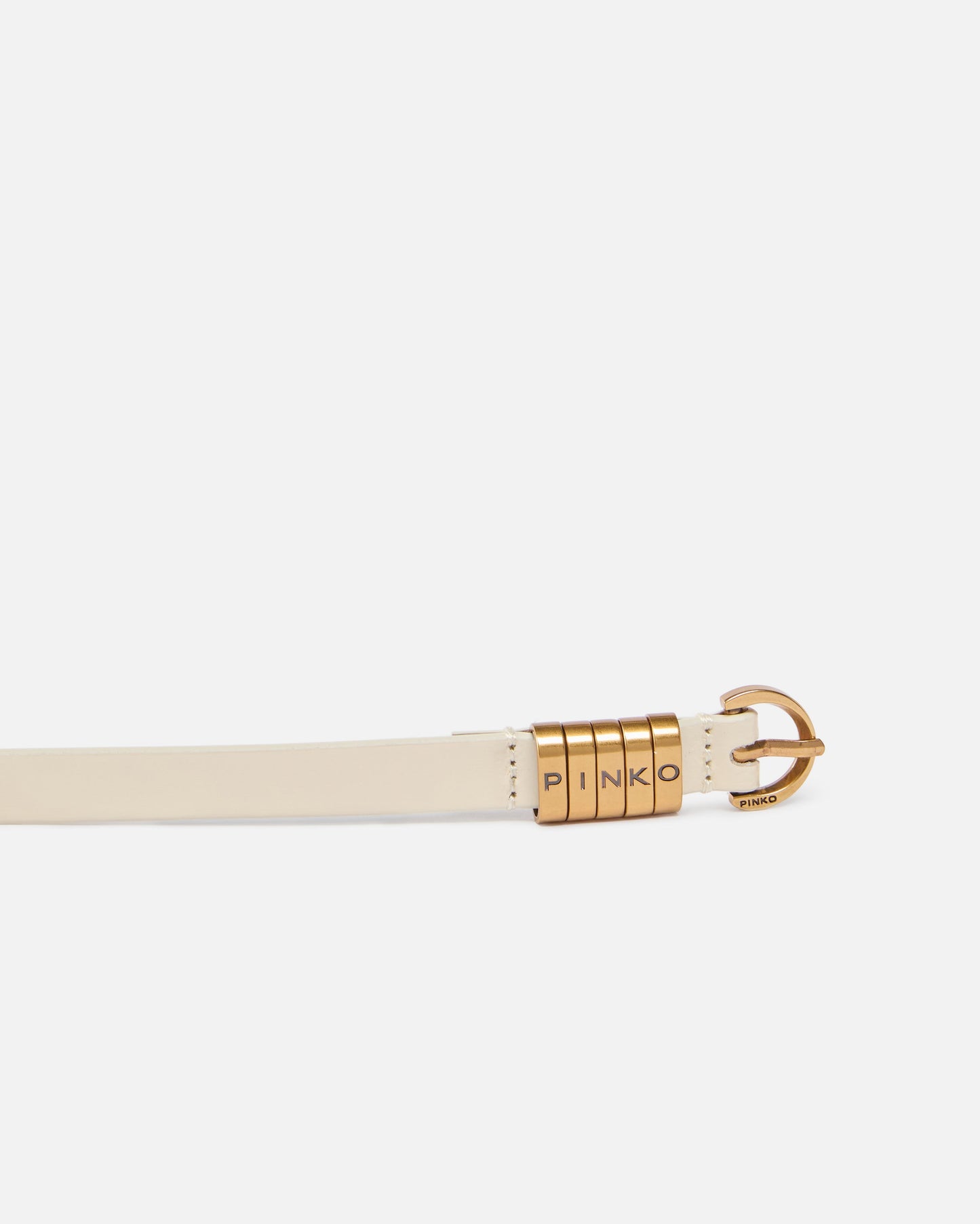 1.2-cm belt with logo lettering logo
