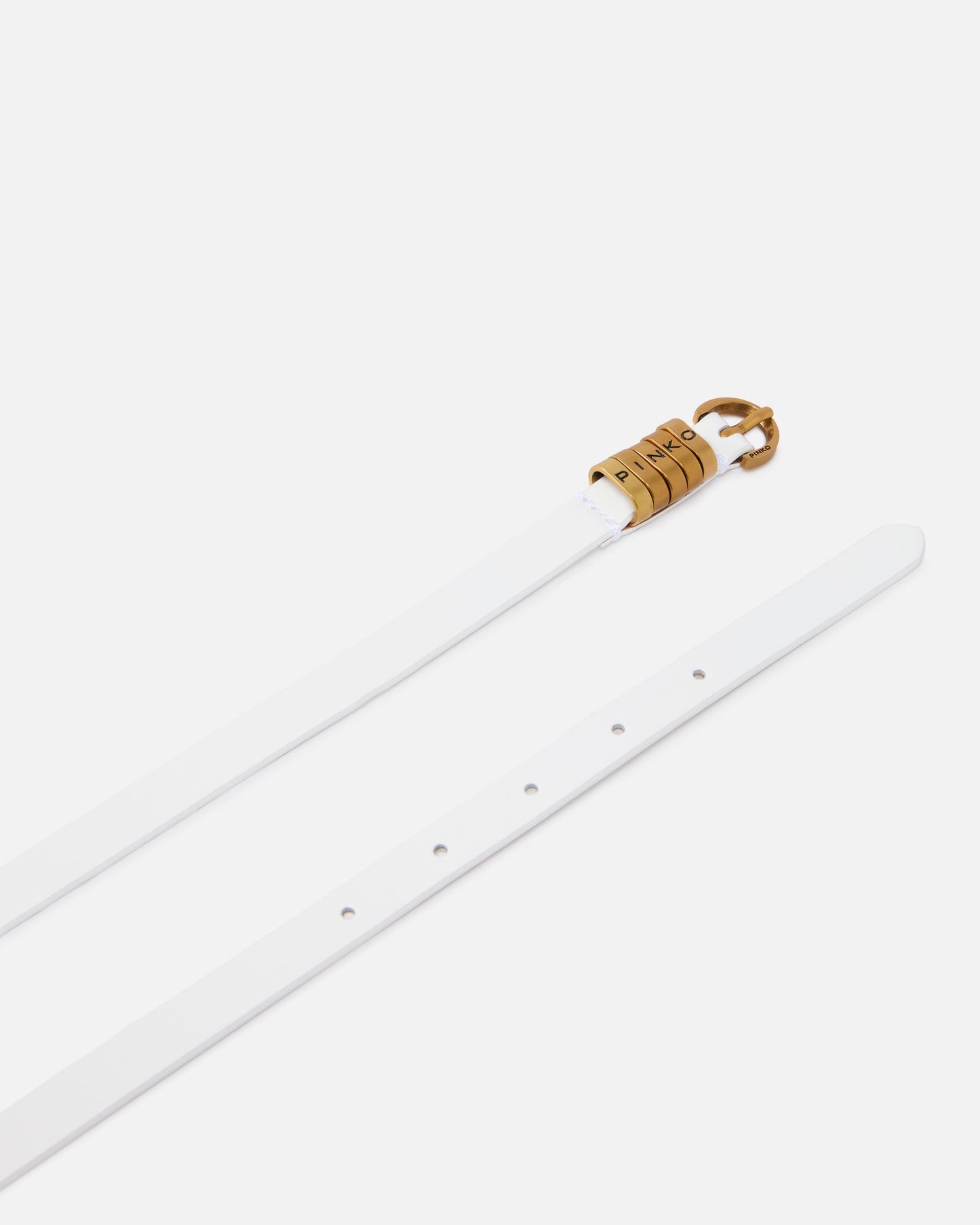1.2-cm belt with logo lettering logo