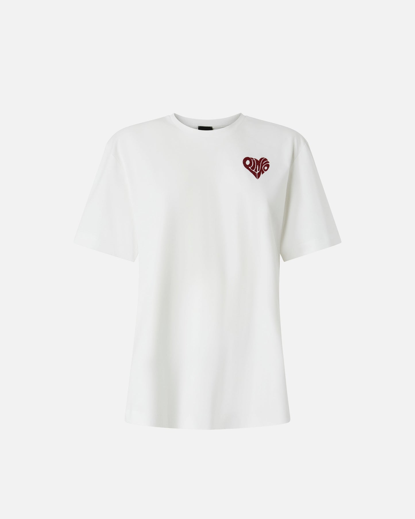 T-shirt with rhinestoned Amore lettering