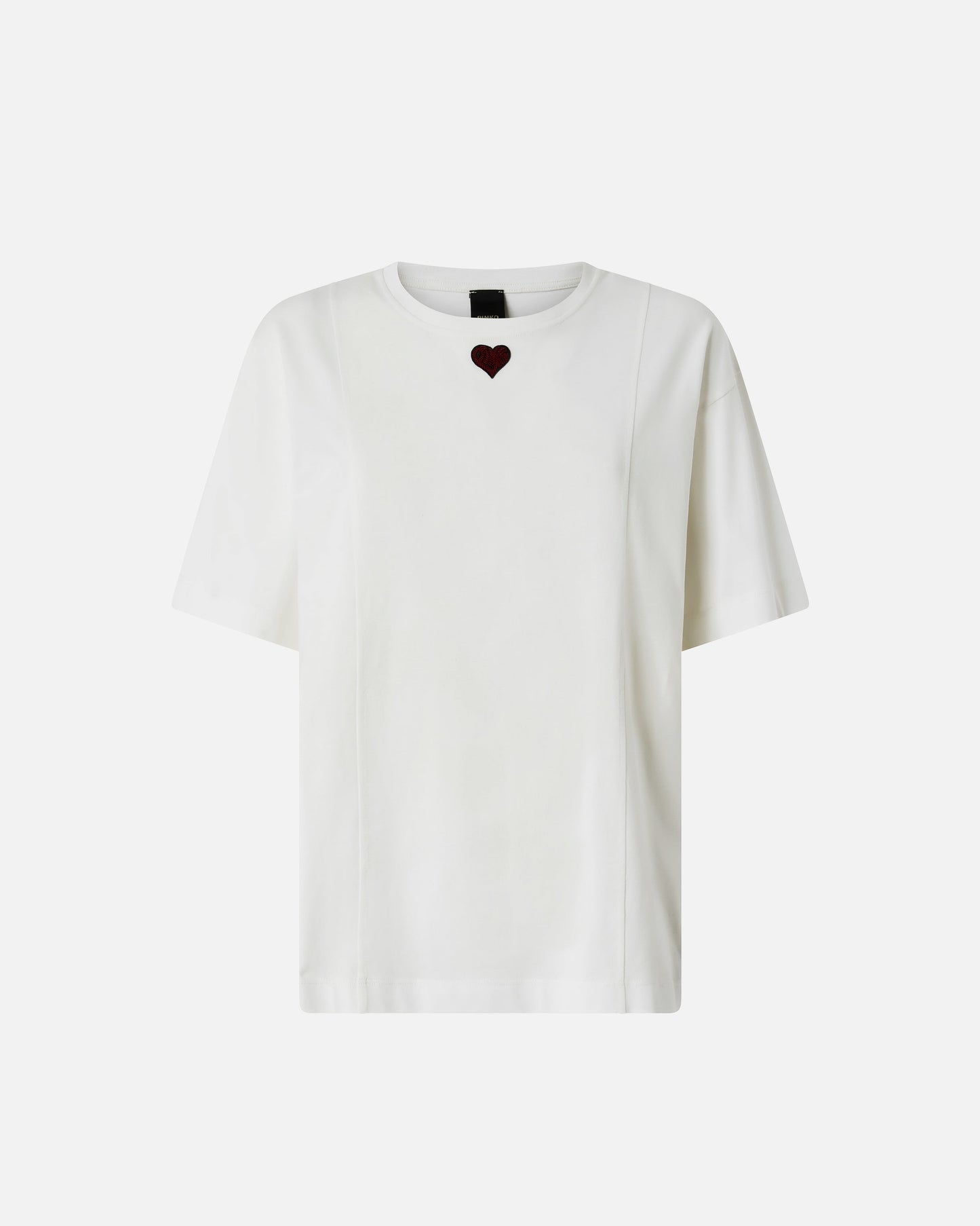 T-shirt with heart embroidery