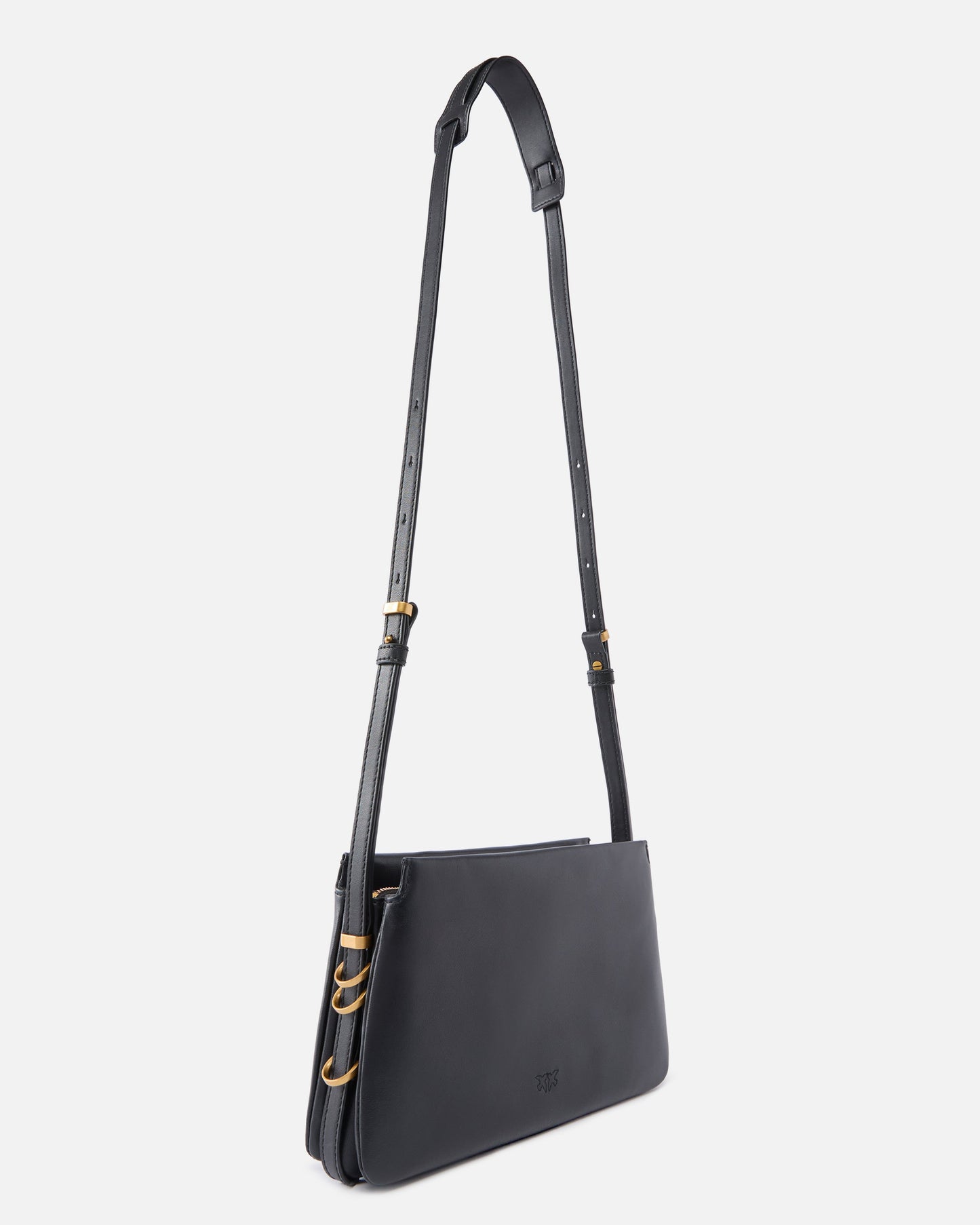 Mini One, Two, Three Bag in leather with shoulder strap