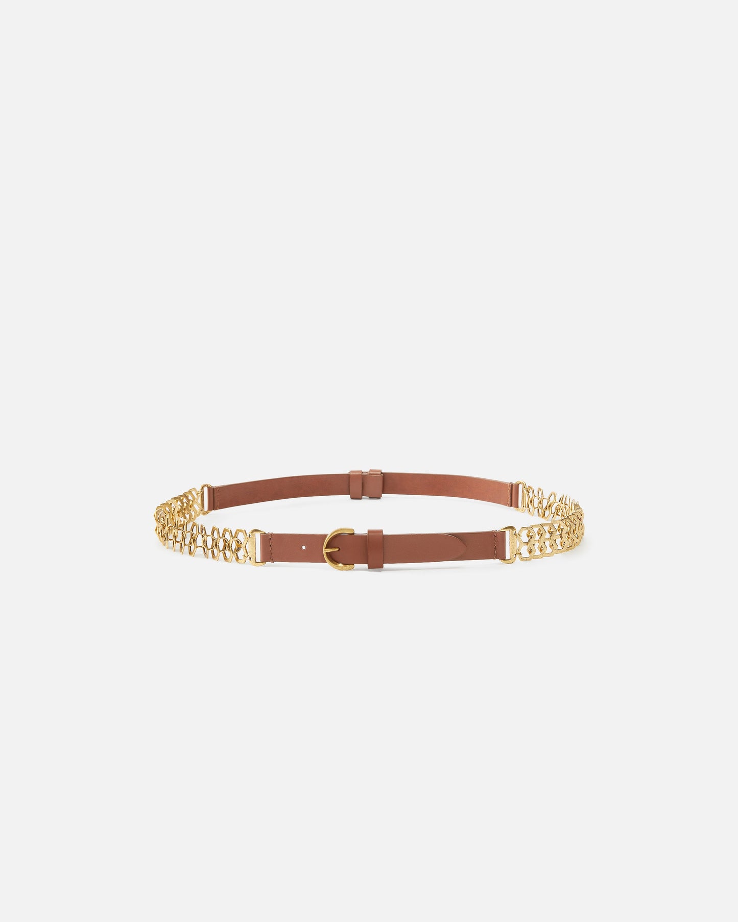 Belt with chain insert, 2 cm