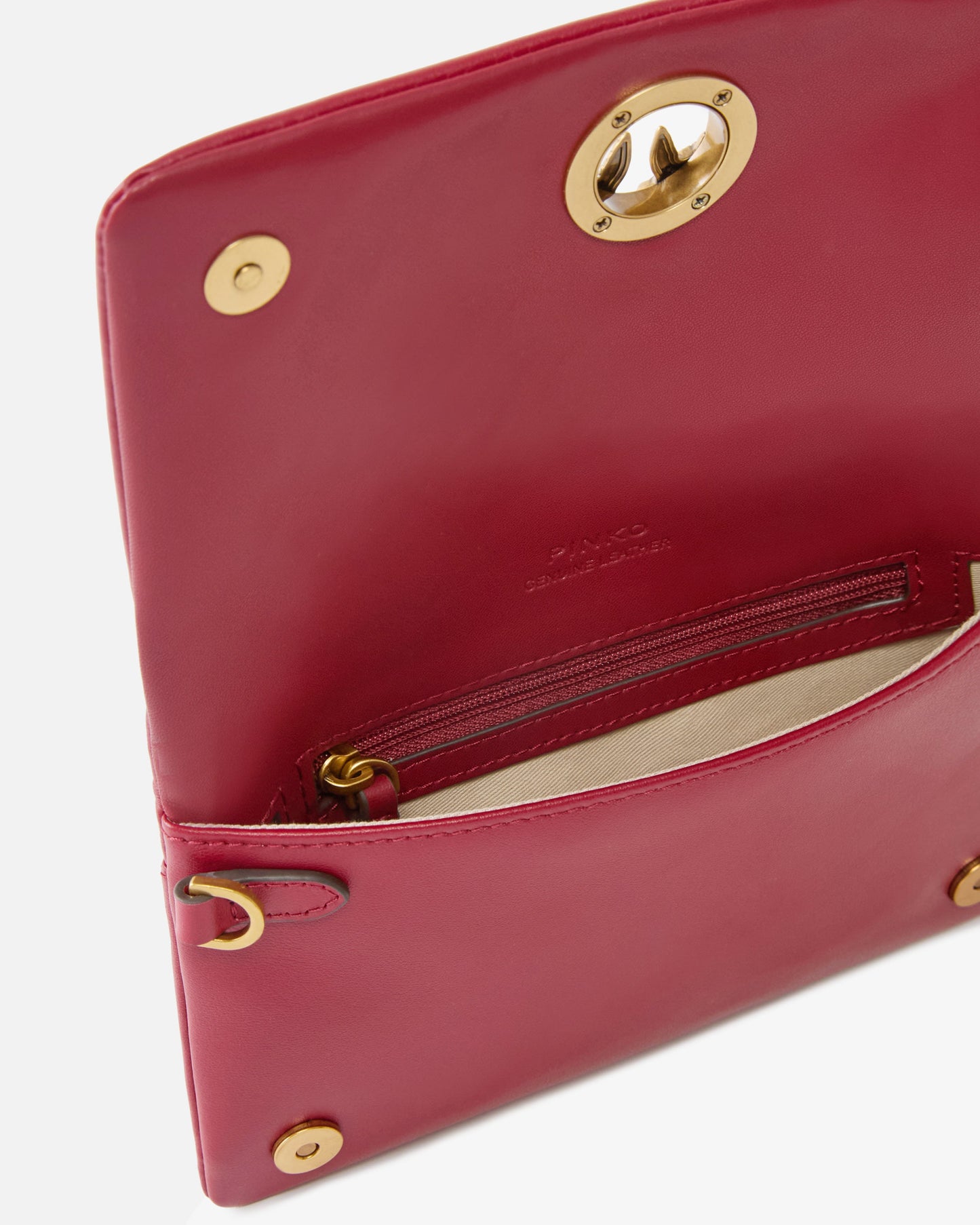 Love Bag Click Soft Horizontal Mini small crossbody clutch in leather