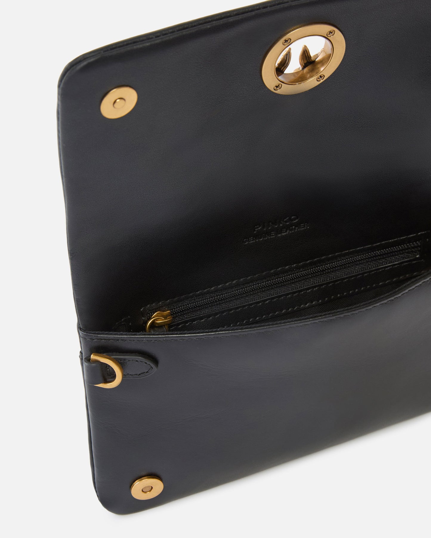 Love Bag Click Soft Horizontal Mini small crossbody clutch in leather